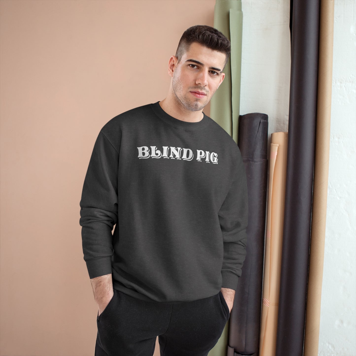 Unisex Champion Crewneck | The Blind Pig Glasses