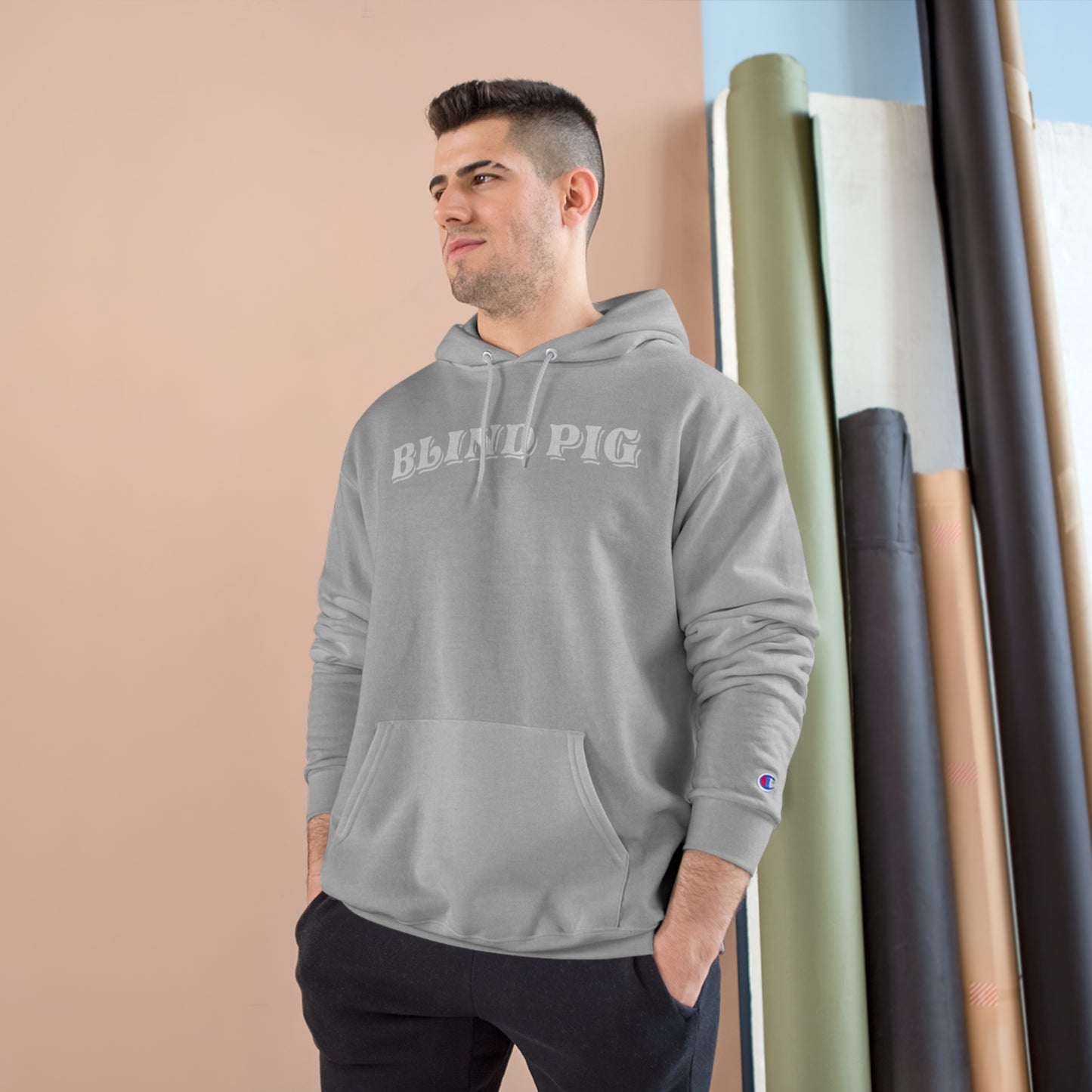 Unisex Champion Hoodie | The Blind Pig Glasses