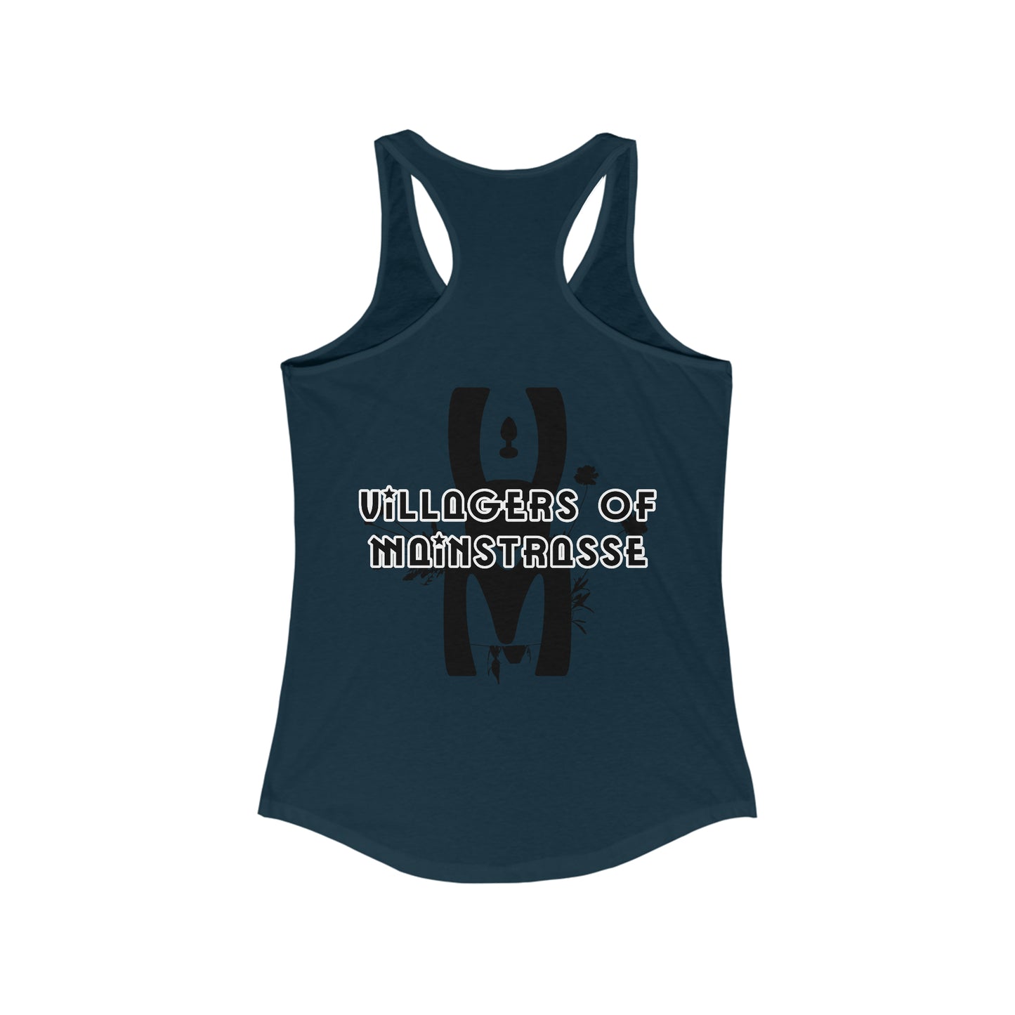 Women's Racerback Tank | Villagers of Mainstrasse VOM Words w/ Sights