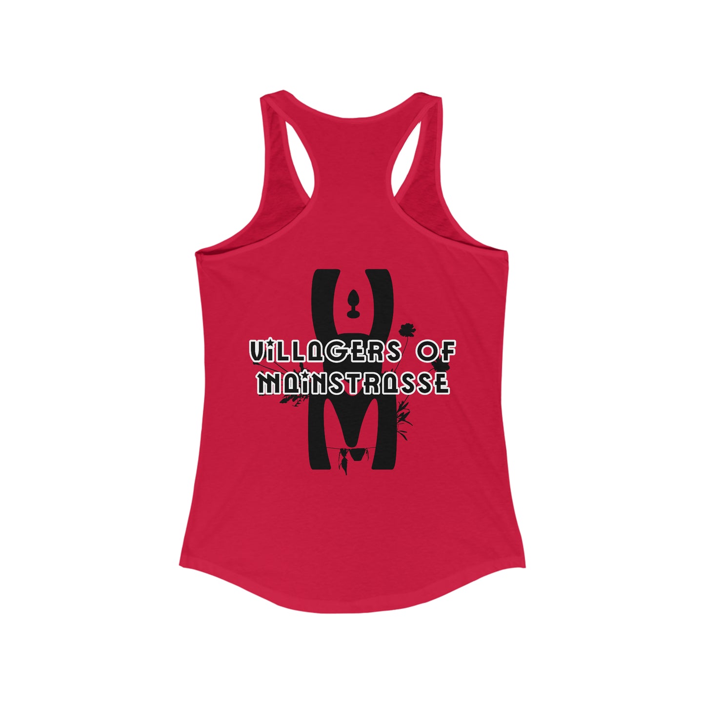 Women's Racerback Tank | Villagers of Mainstrasse VOM Words w/ Sights