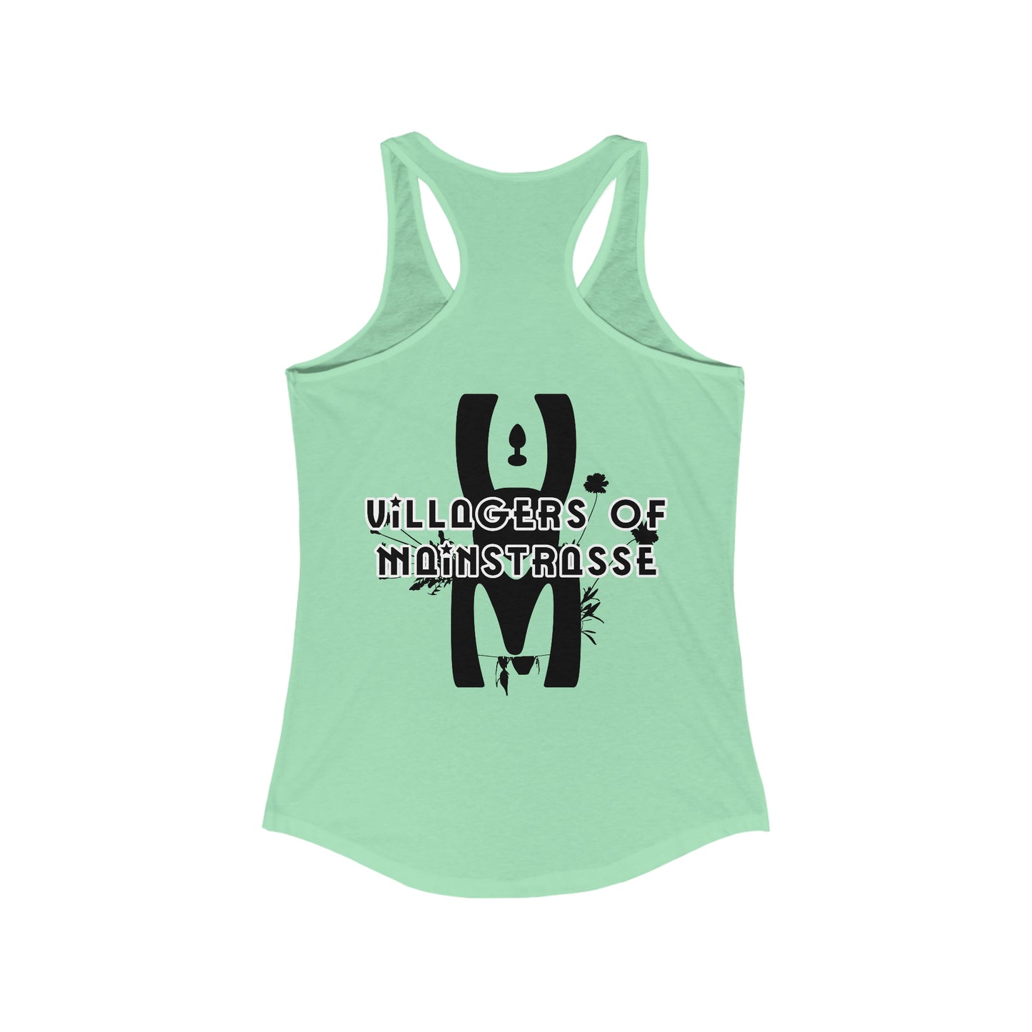 Women's Racerback Tank | Villagers of Mainstrasse VOM Words w/ Sights