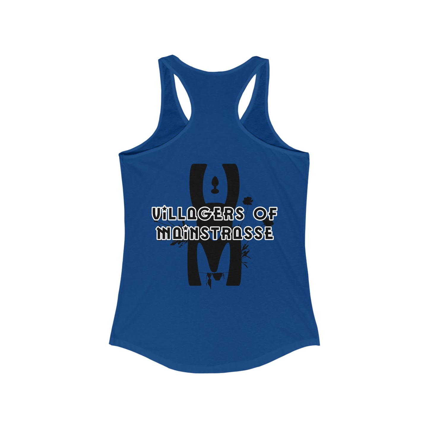 Women's Racerback Tank | Villagers of Mainstrasse VOM Words w/ Sights