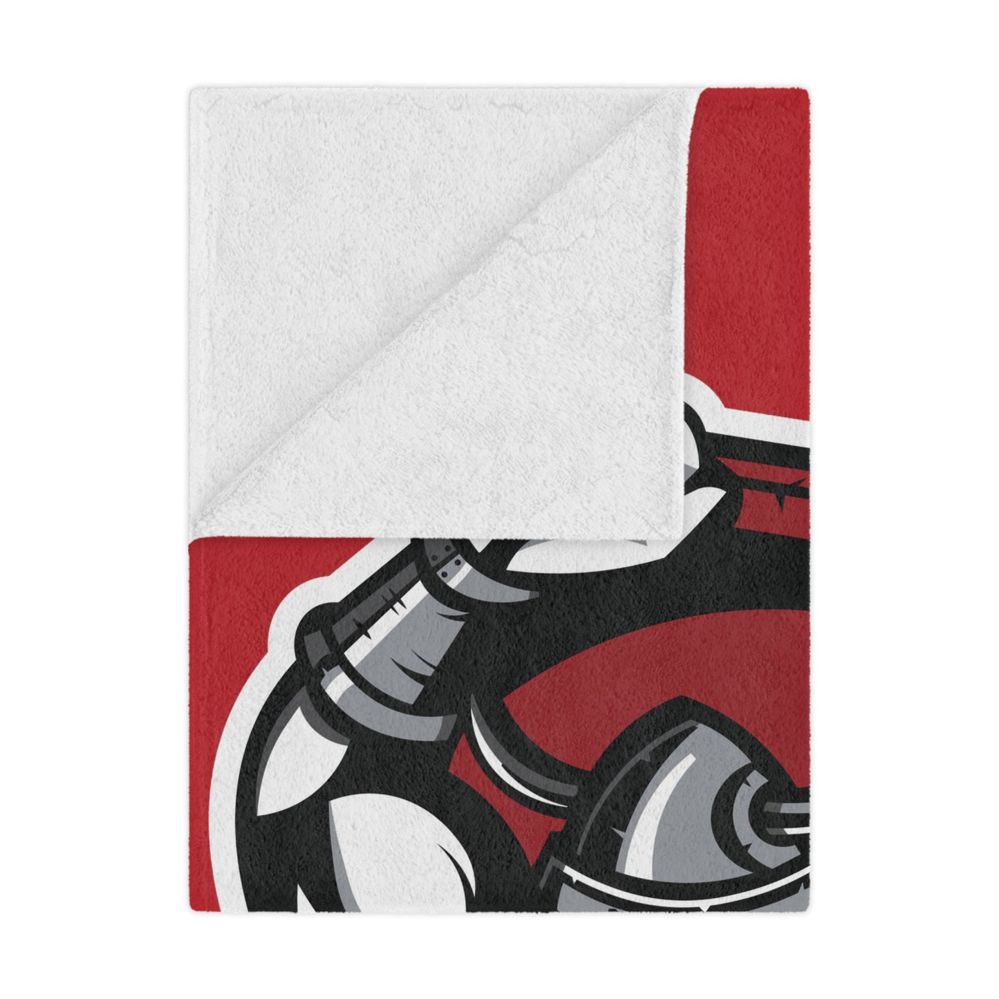 Minky Blanket Red | Norse Hockey Logo