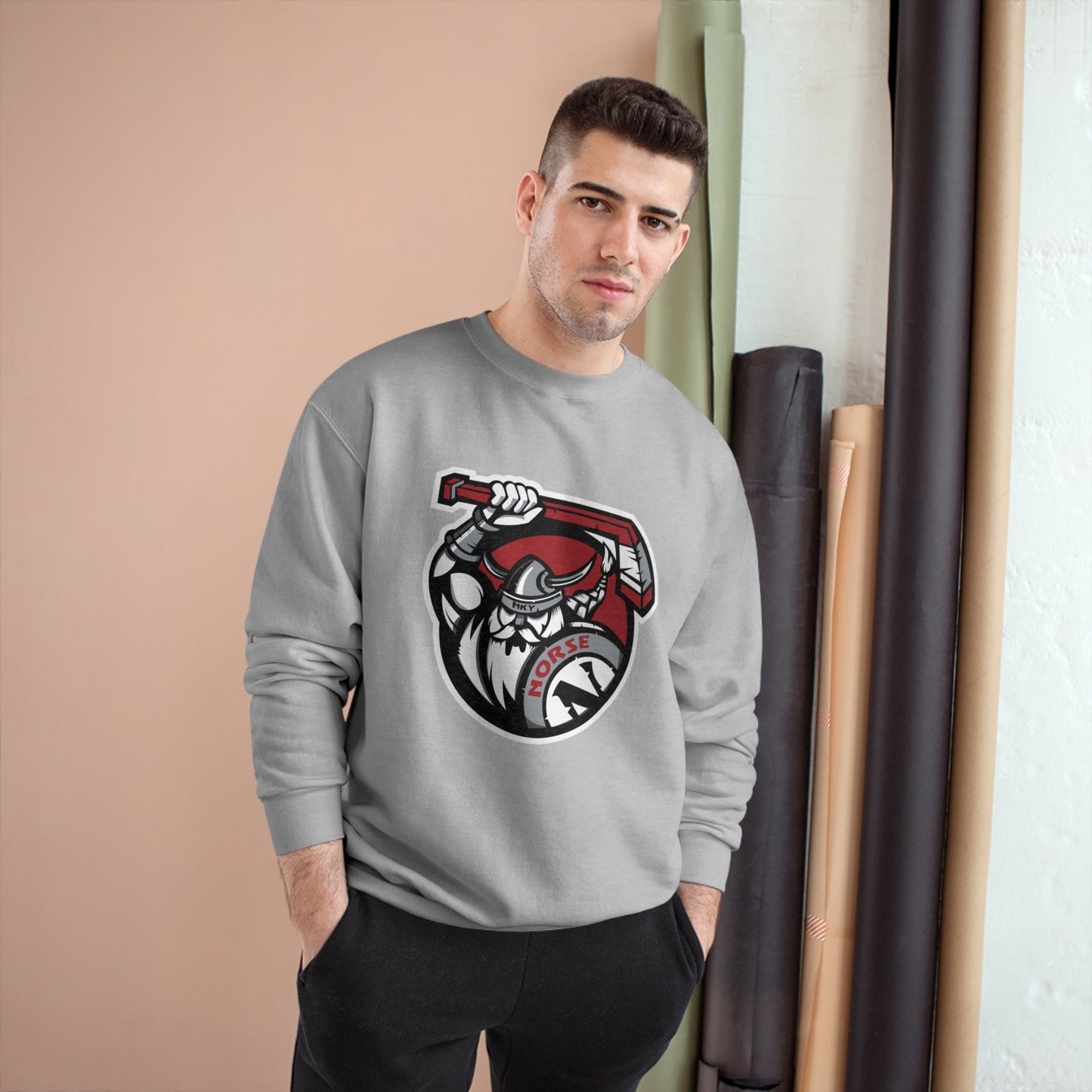 Champion Sweatshirt | Norse Hockey Logo