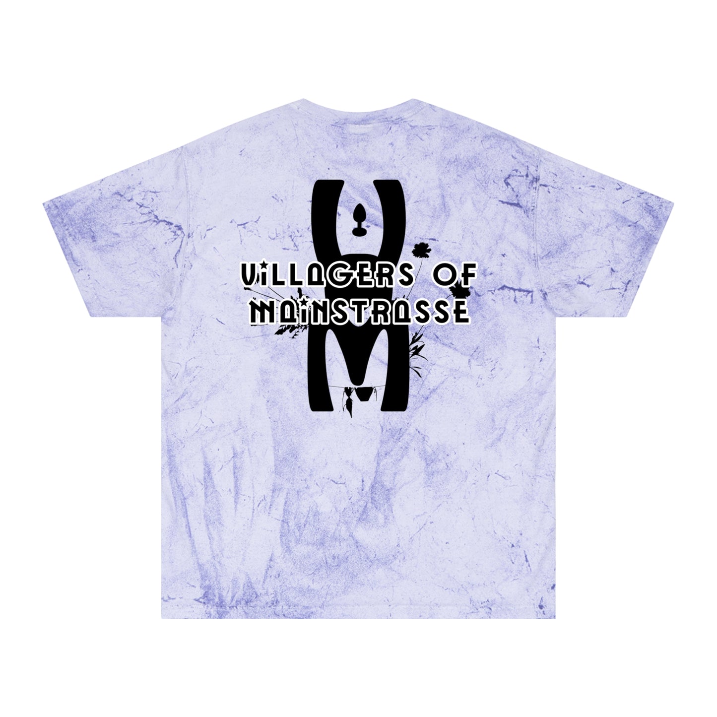 Unisex Comfort Colors Color Blast T-Shirt | Villagers of Mainstrasse VOM Words w/ Sights
