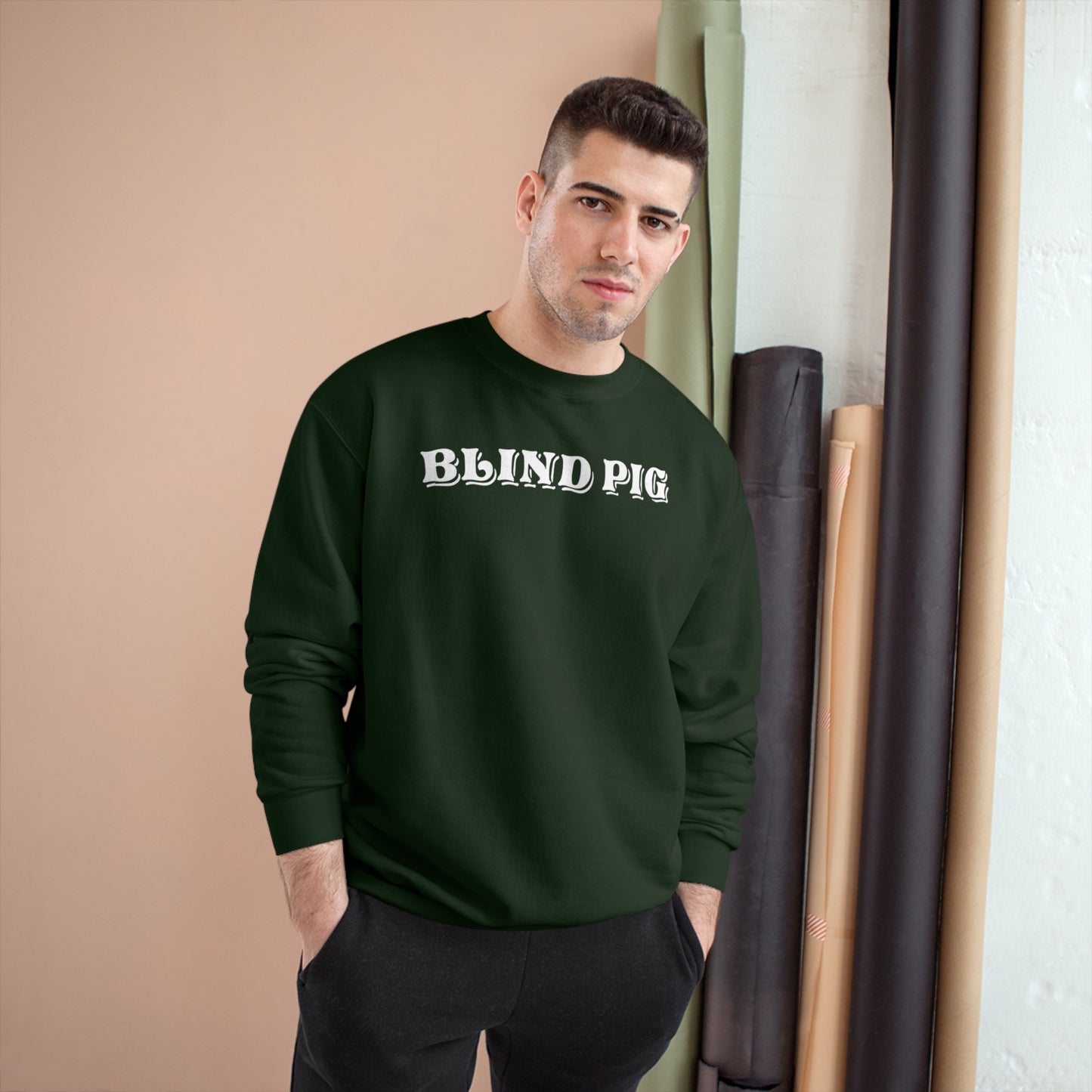 Unisex Champion Crewneck | The Blind Pig Glasses