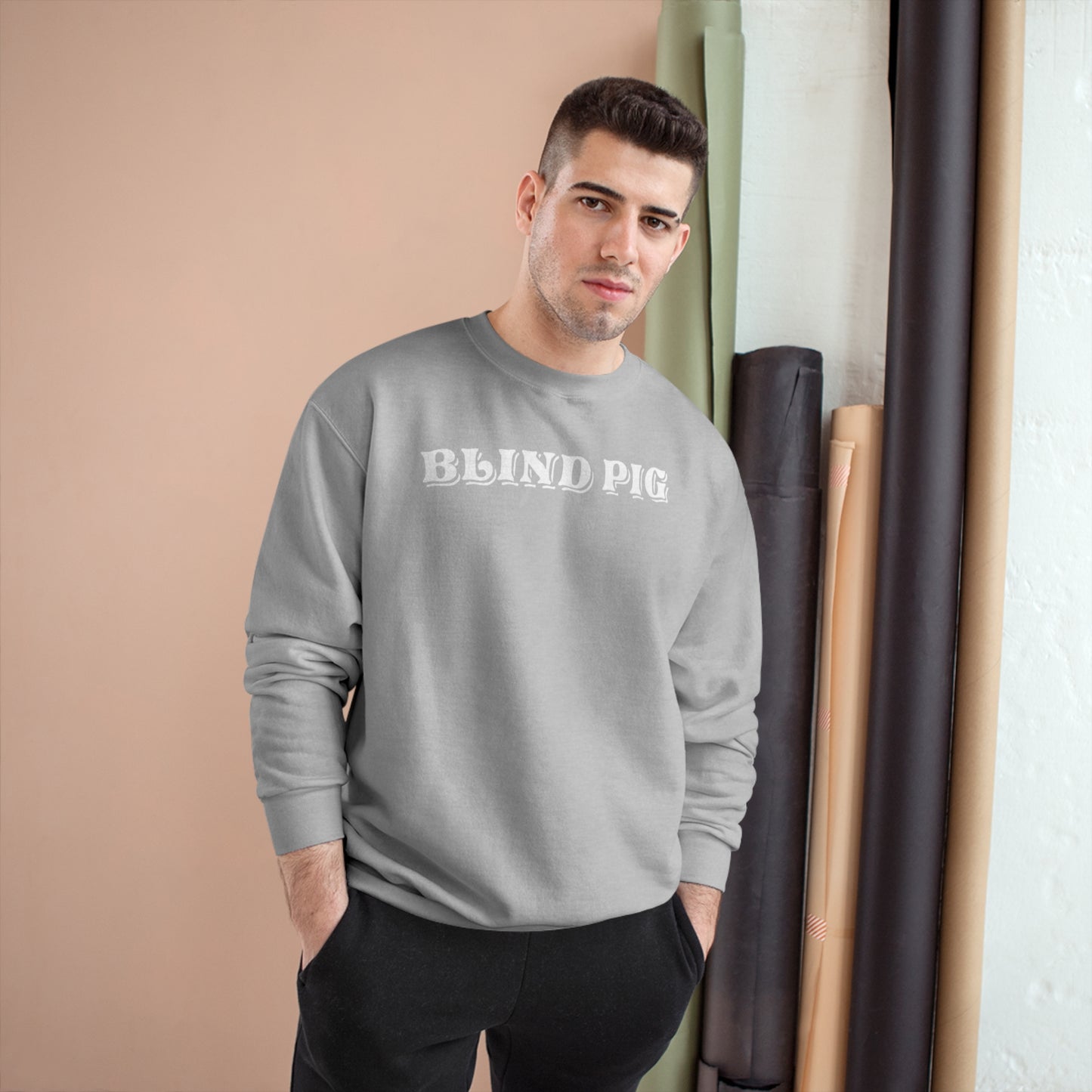 Unisex Champion Crewneck | The Blind Pig Glasses