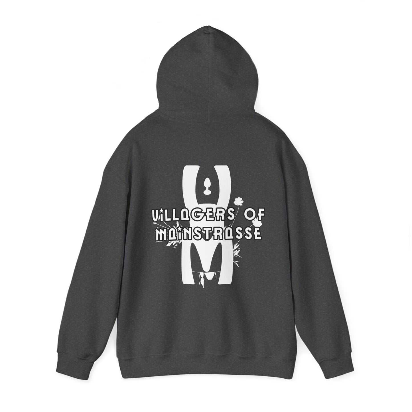 Unisex Heavy Blend™ Hoodie | Villagers of Mainstrasse VOM Words w/ Sights