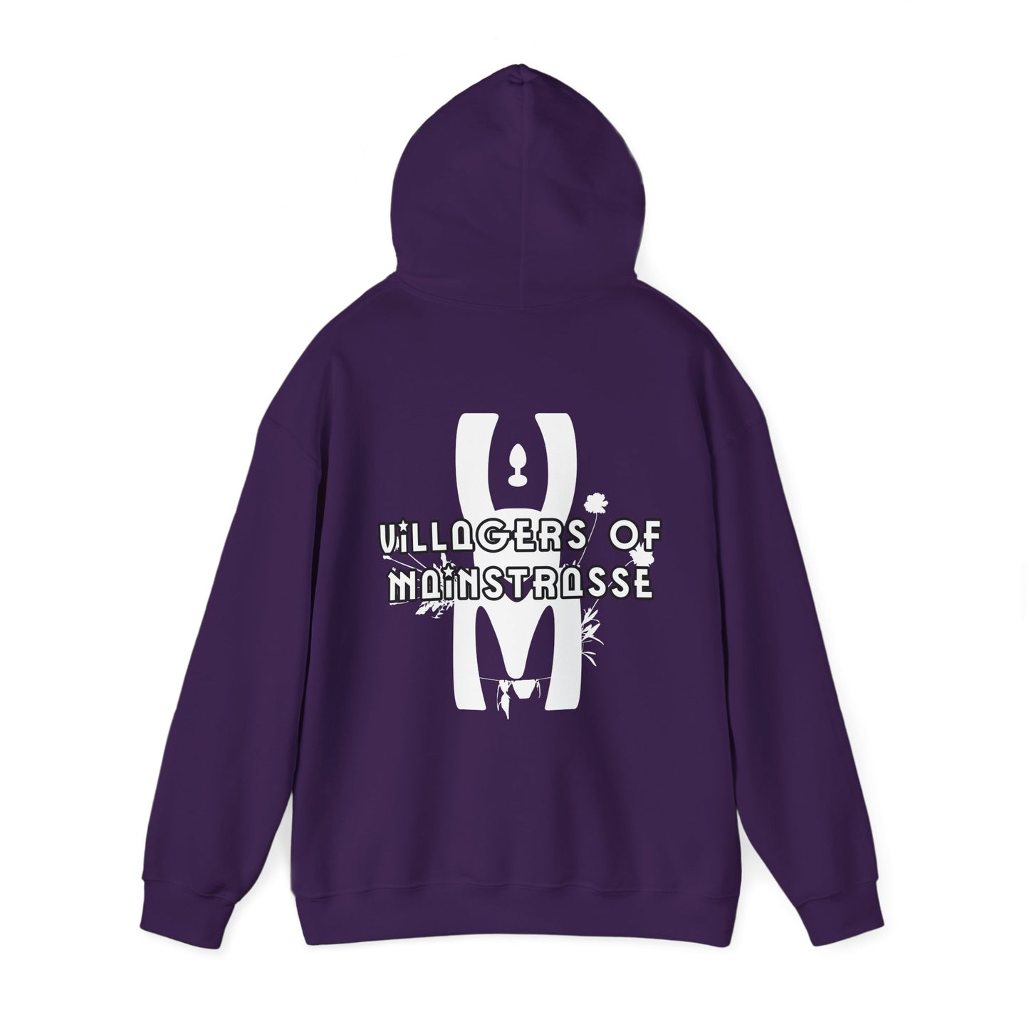 Unisex Heavy Blend™ Hoodie | Villagers of Mainstrasse VOM Words w/ Sights
