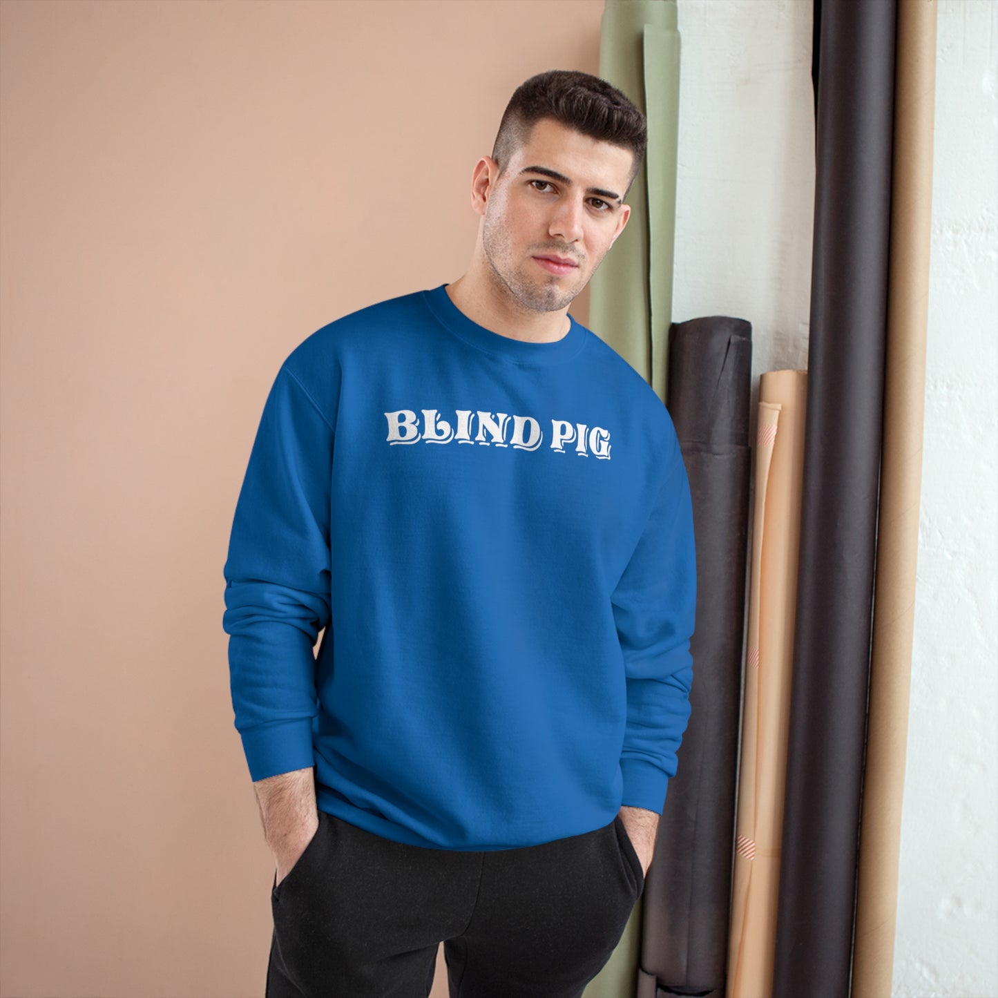 Unisex Champion Crewneck | The Blind Pig Glasses
