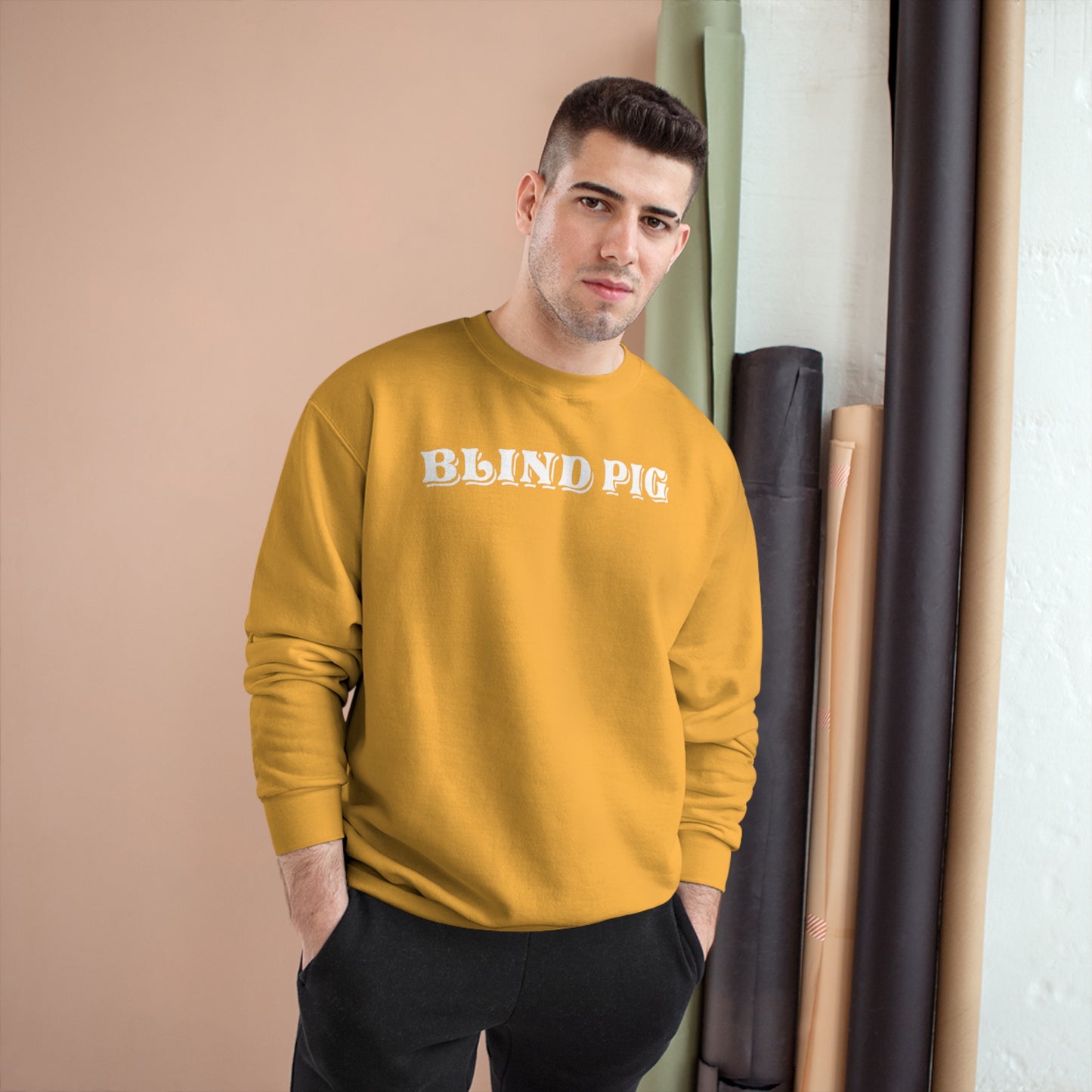Unisex Champion Crewneck | The Blind Pig Glasses
