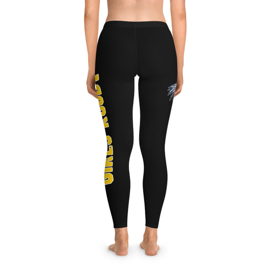 Stretchy Leggings Yoga Pants | Cincinnati Girls Rugby Logo Color