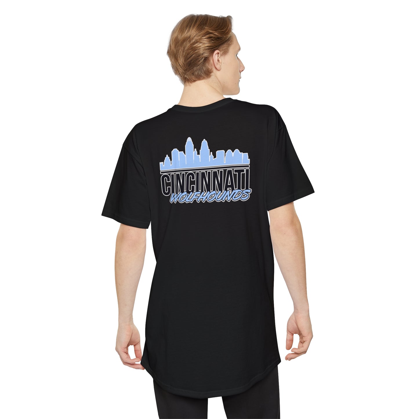 Unisex Long Body Urban Tee | CRFC Cincinnati Wolfhounds Cityscape