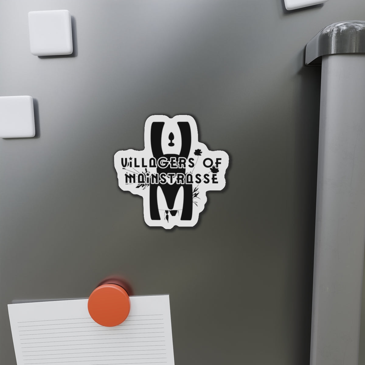 Die-Cut Magnets | Villagers of Mainstrasse VOM Words w/ Sights