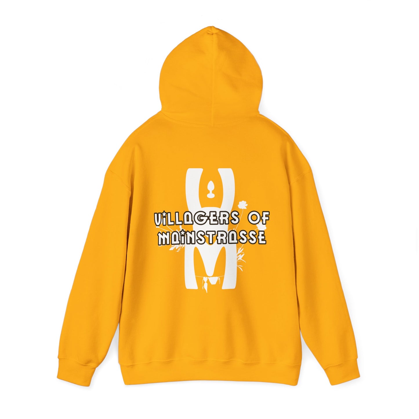 Unisex Heavy Blend™ Hoodie | Villagers of Mainstrasse VOM Words w/ Sights