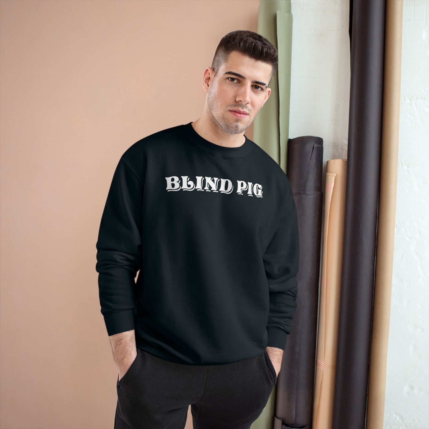 Unisex Champion Crewneck | The Blind Pig Glasses