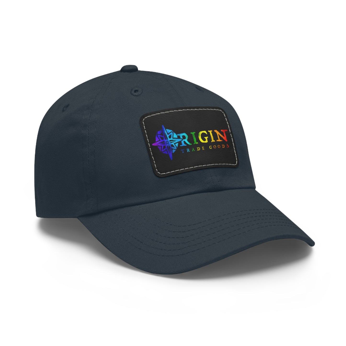 Dad Hat with Leather Patch (Rectangle) | Origin Trade Goods Color Blast