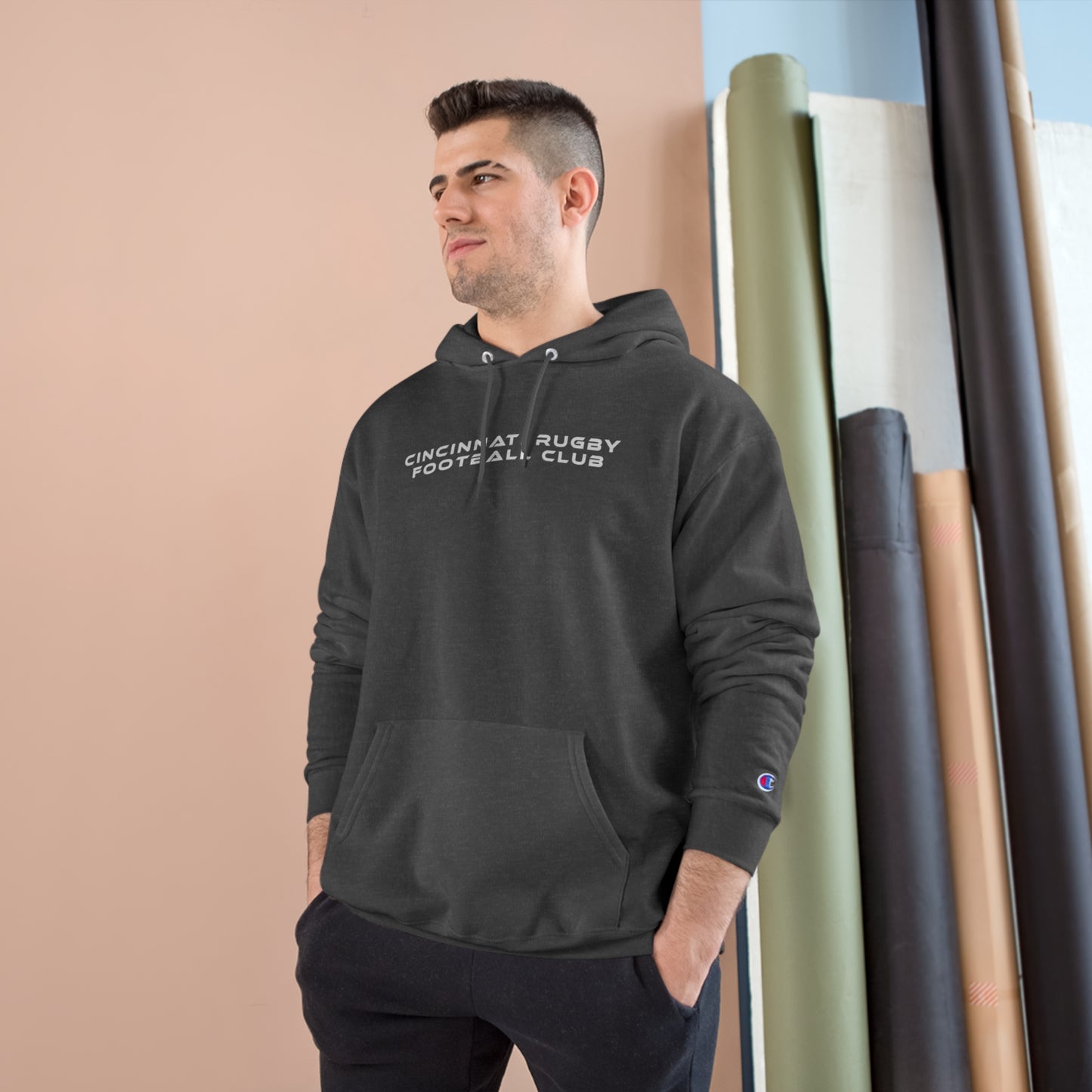 Unisex Champion Hoodie | CRFC Wolfhounds Blue Crest