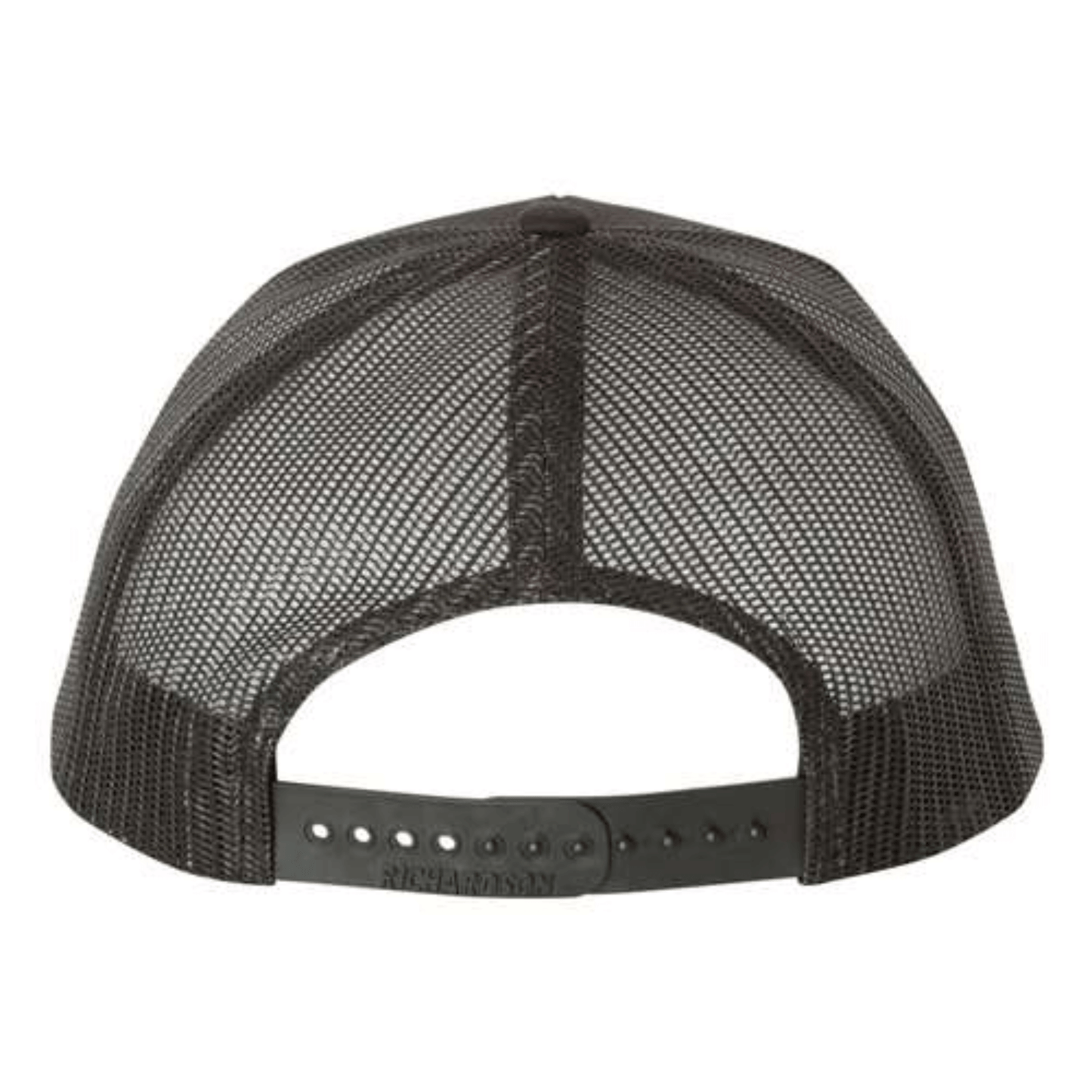 Embroidered Richardson 112 Snapback Trucker Hat Black | Norse Hockey Letters