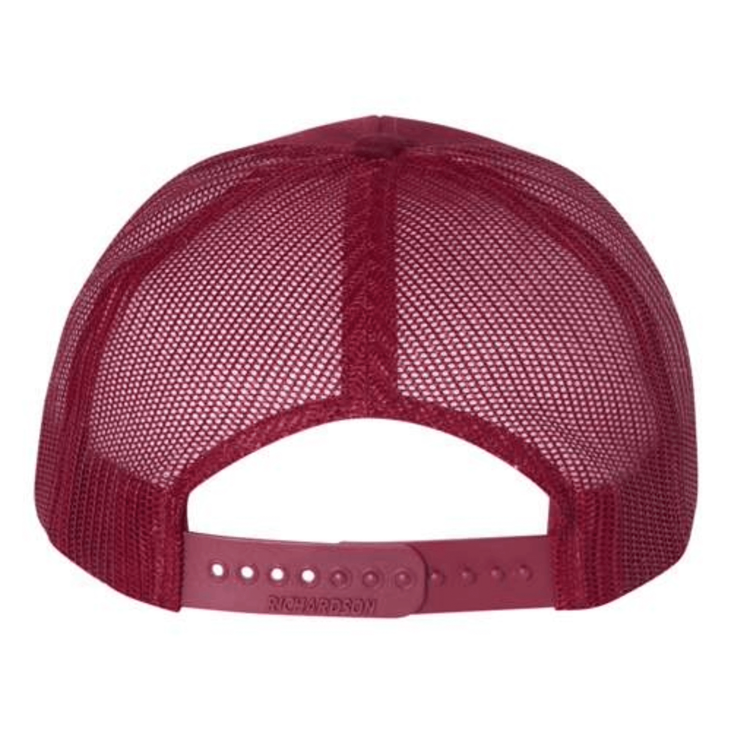 Embroidered Richardson 112 Snapback Trucker Hat Cardinal Red | Norse Hockey Logo