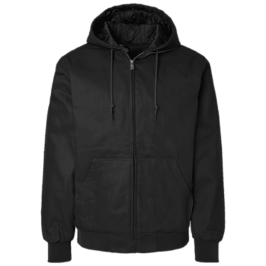 Embroidered Canvas Workwear Jacket | CRFC Wolfhounds Crest White Outline