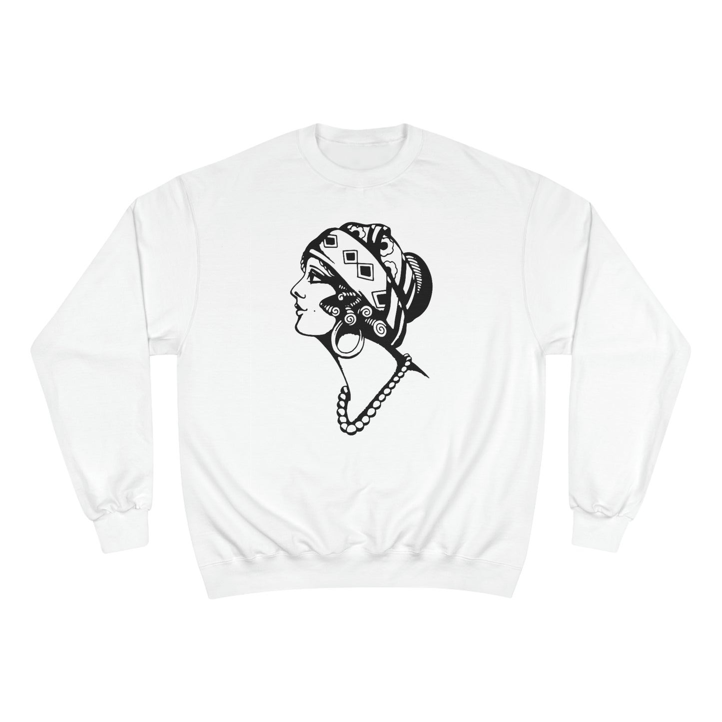Unisex Champion Crewneck Sweatshirt | Gypsy's Dancing Gypsy Lady (by @tylerabnertattoo)