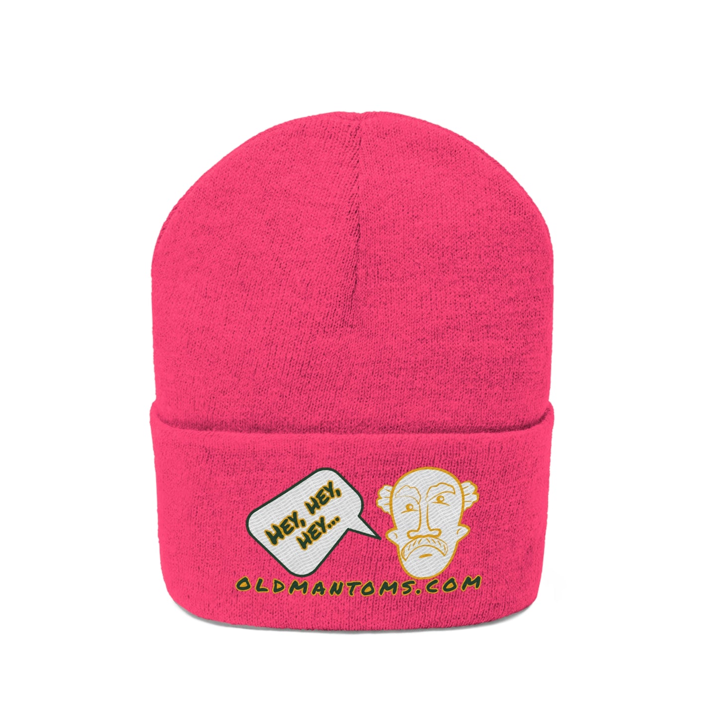 Old Man Tom's "Hey!" Knit Beanie