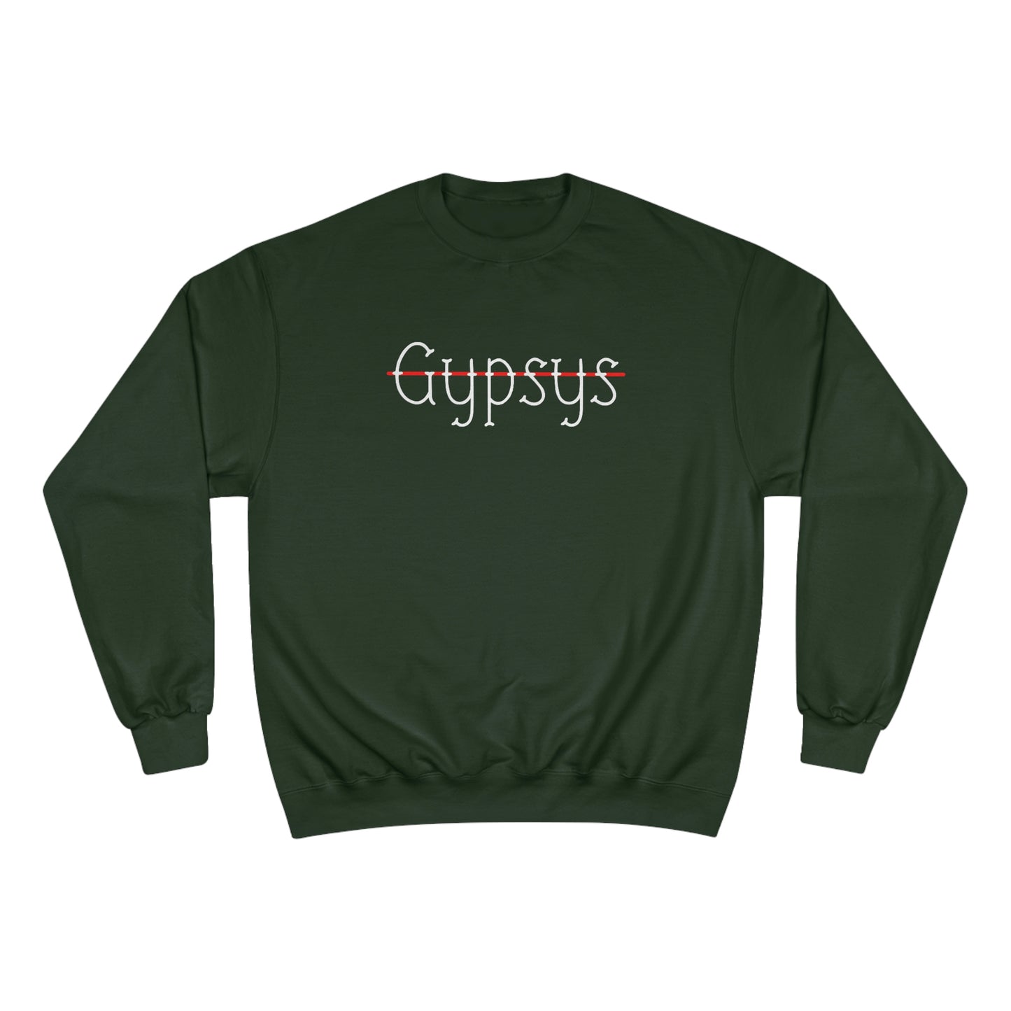Unisex Champion Crewneck Sweatshirt | Gypsy's Red Rose Gypsy Lady (by @ryseart)