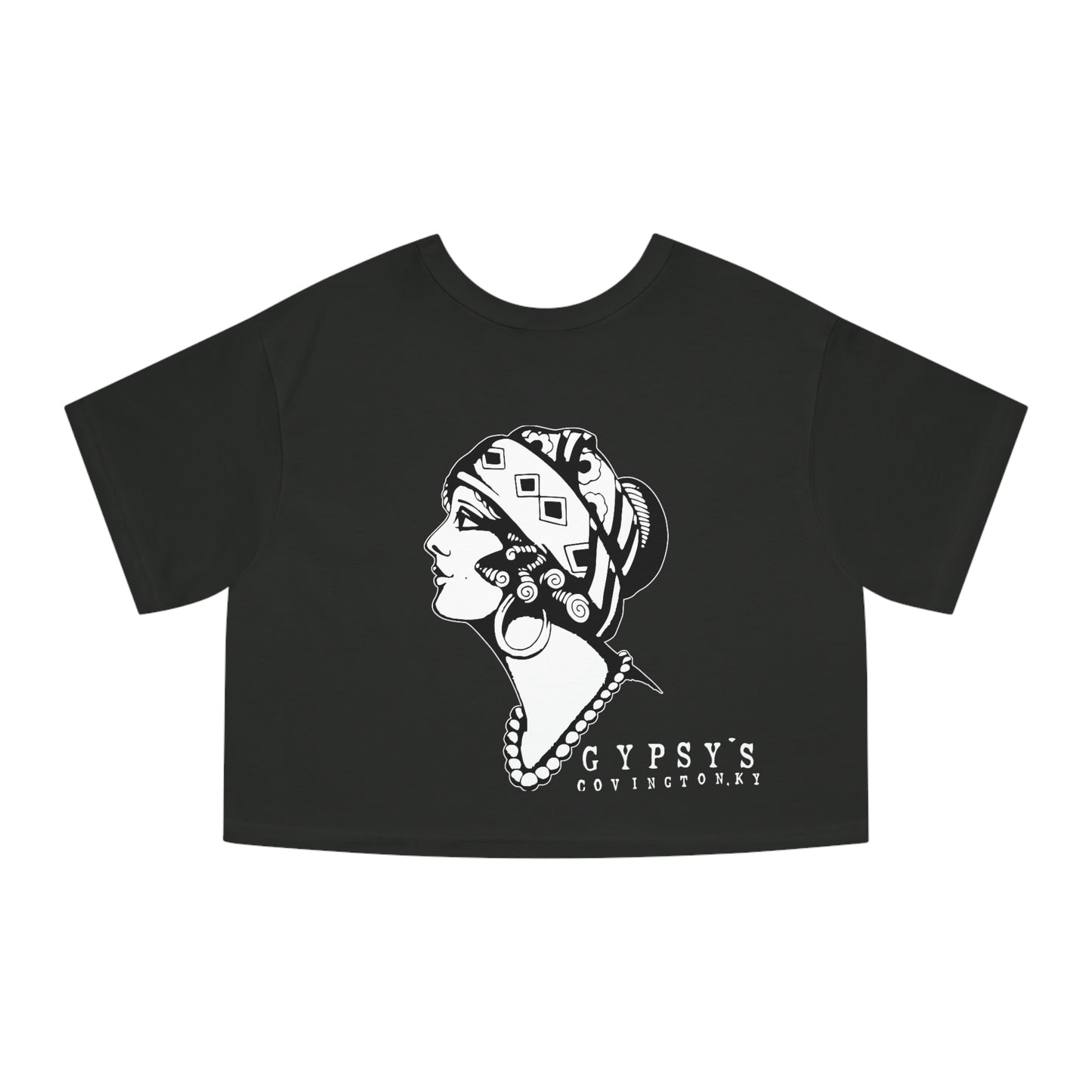 Champion Heritage Crop Top Tee | Gypsy's Dancing Gypsy Lady (by @tylerabnertattoo)