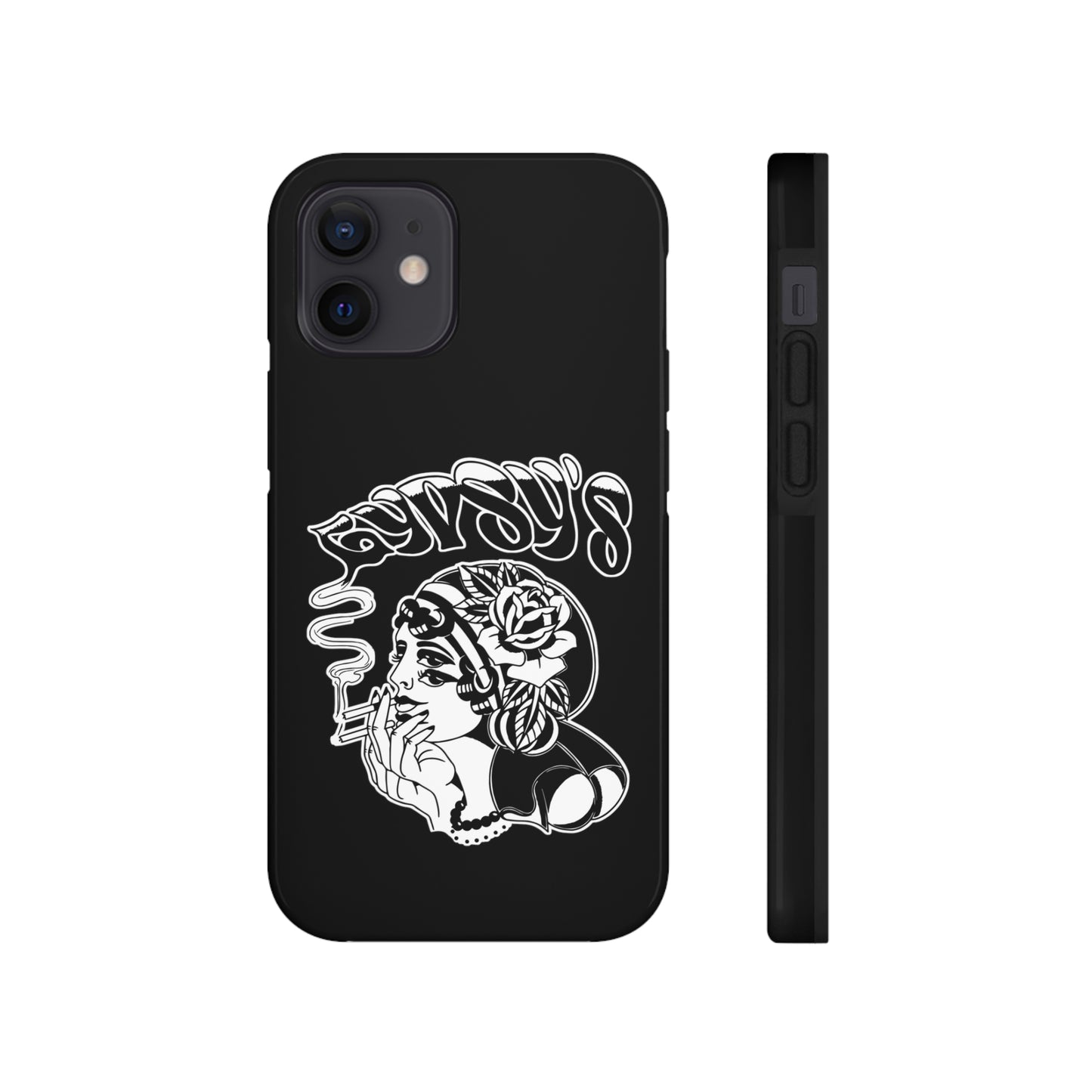 Black Tough Phone Cases | Gypsy's Double Gypsy Lady (by @ohbhave)