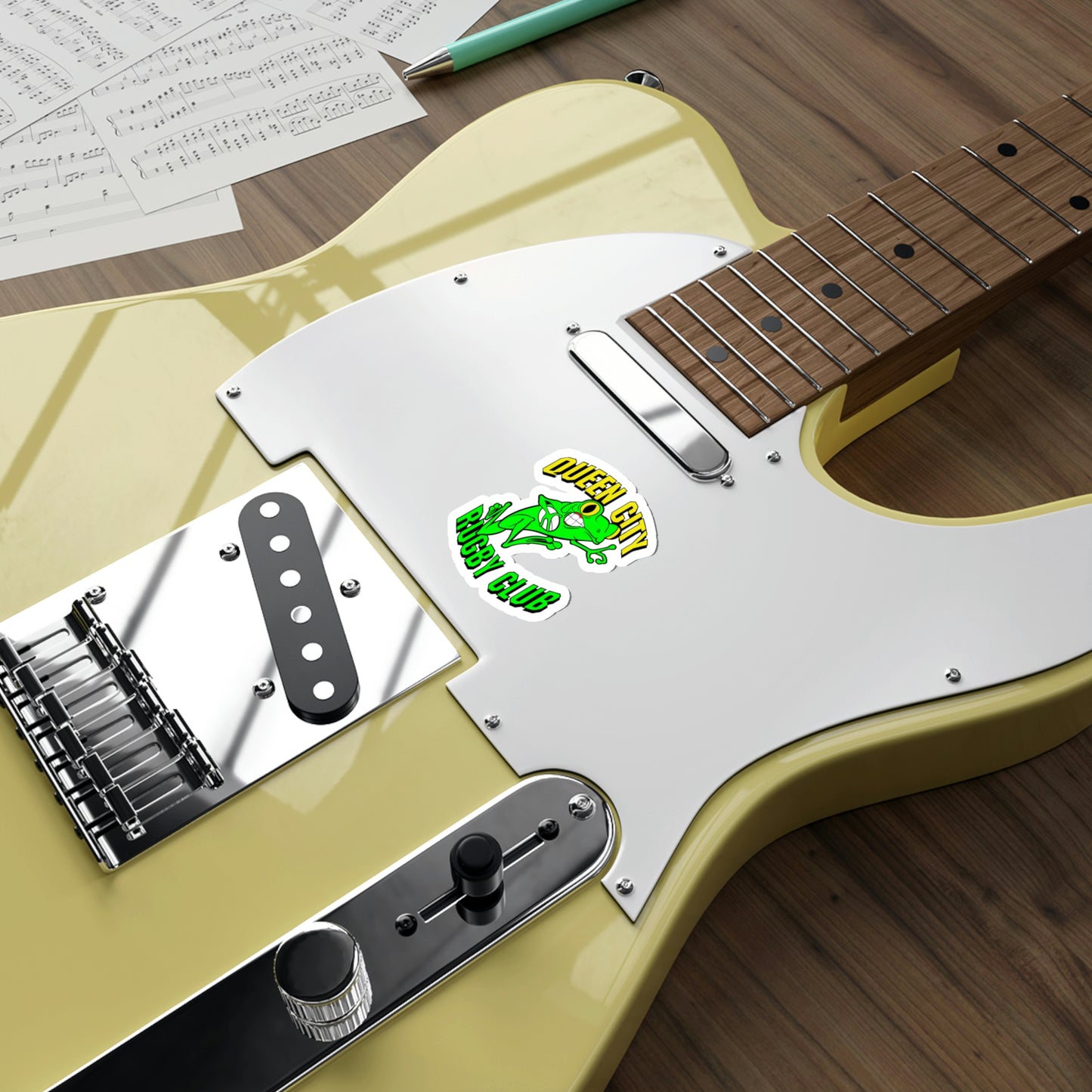 Die-Cut Sticker (2 Sizes) | QCRFC Frogs Logo