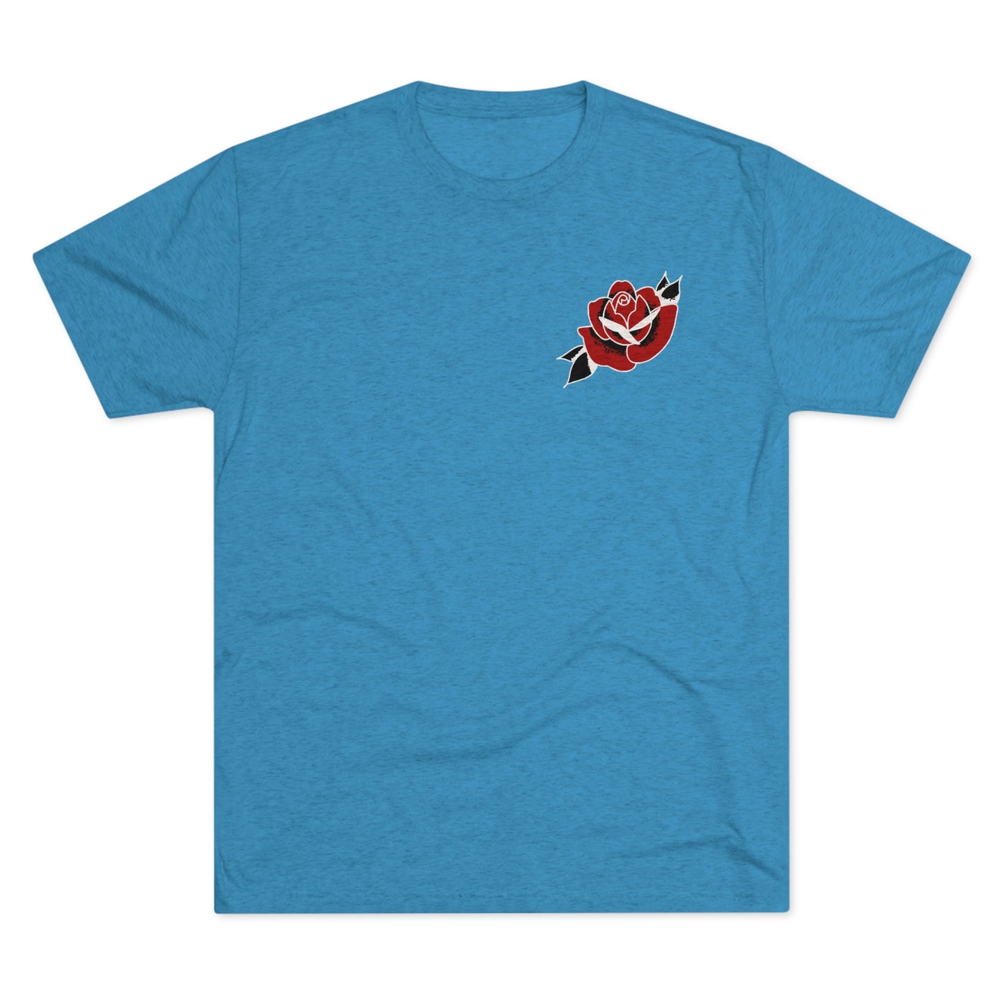 Unisex Tri-Blend Crew Tee | Gypsy's Red Rose Gypsy Lady (by @ryseart)