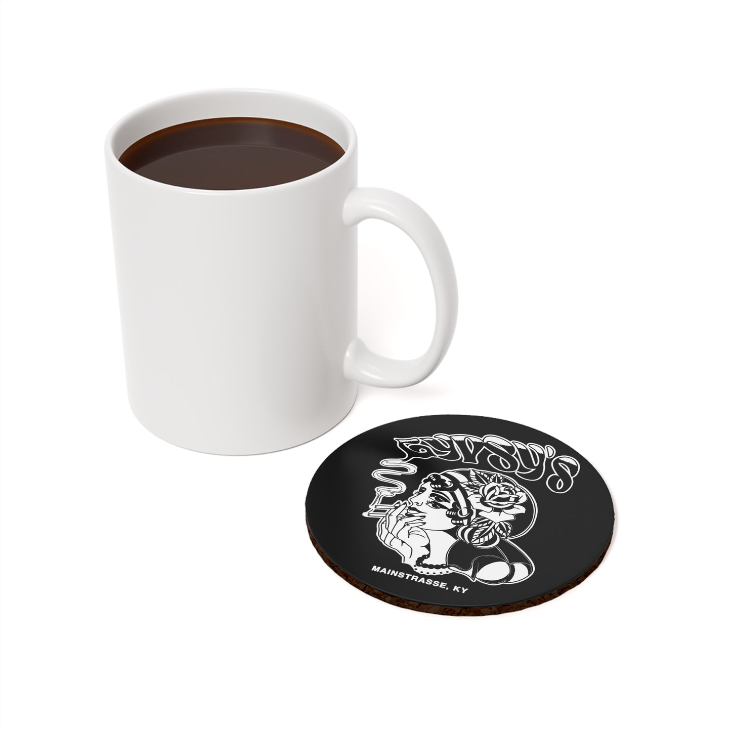 Cork Back Coaster (Circle or Square) | Gypsy's Double Gypsy Lady (by @ohbhave)