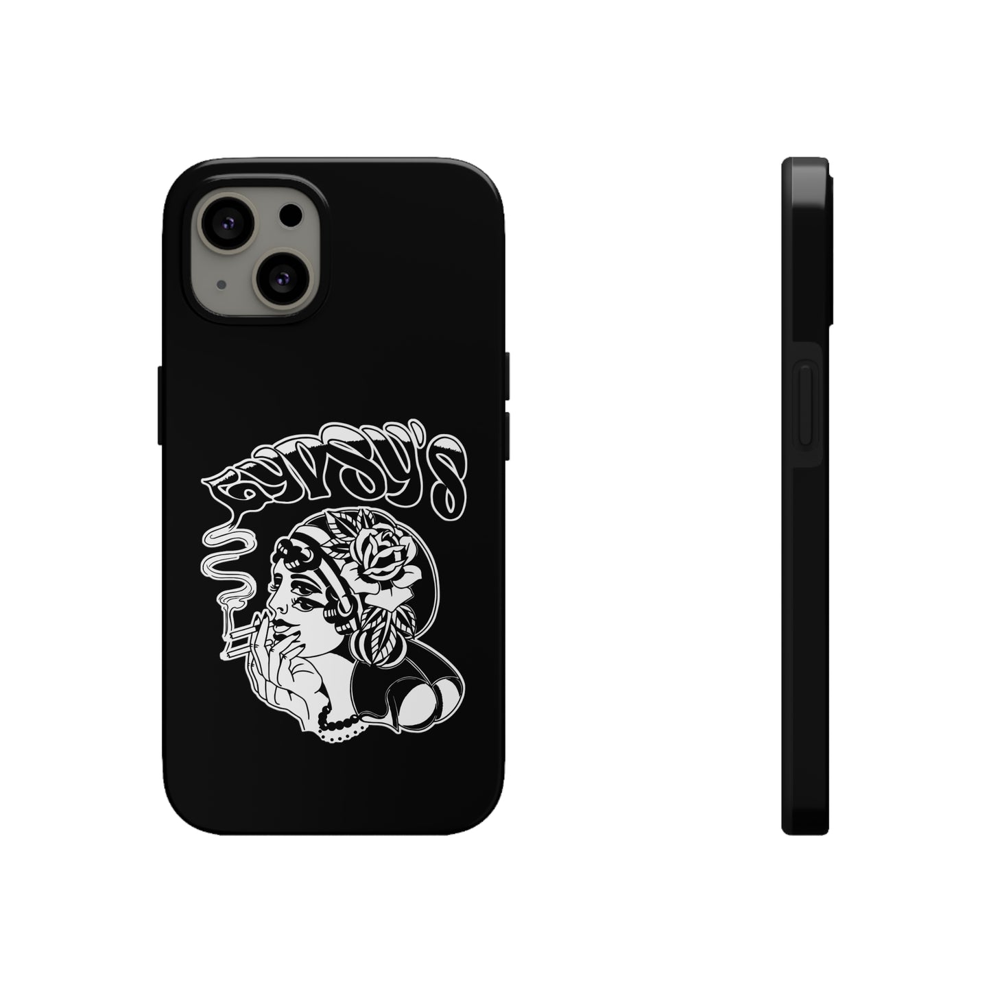 Black Tough Phone Cases | Gypsy's Double Gypsy Lady (by @ohbhave)