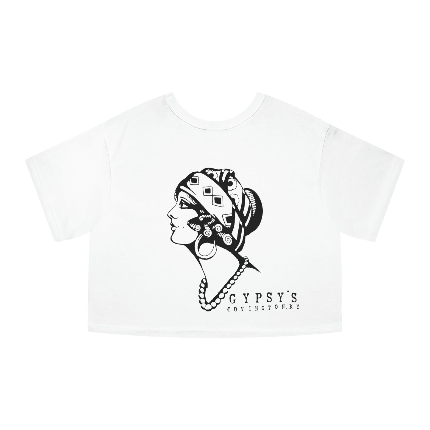 Champion Heritage Crop Top Tee | Gypsy's Dancing Gypsy Lady (by @tylerabnertattoo)