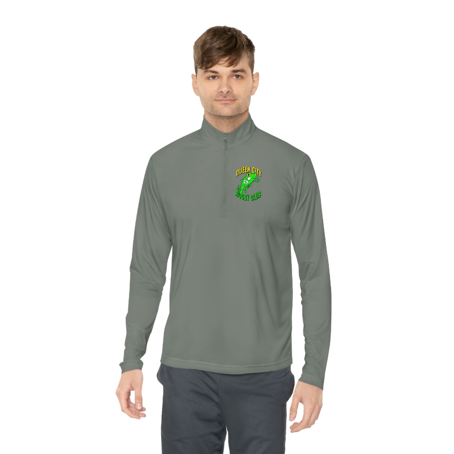 Unisex Quarter-Zip Pullover | QCRFC Frogs Logo