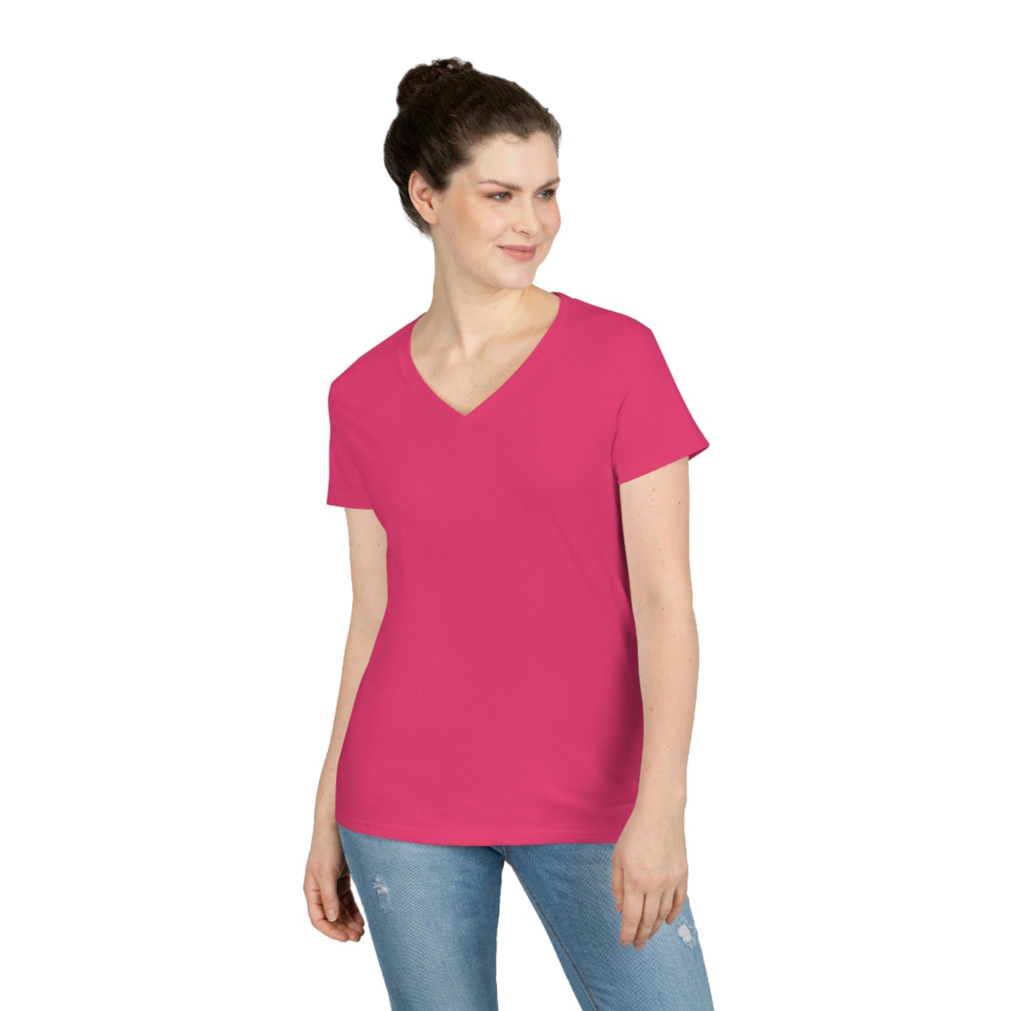 Women' V-Neck T-Shirt | CRFC Wolfhounds Blue Crest