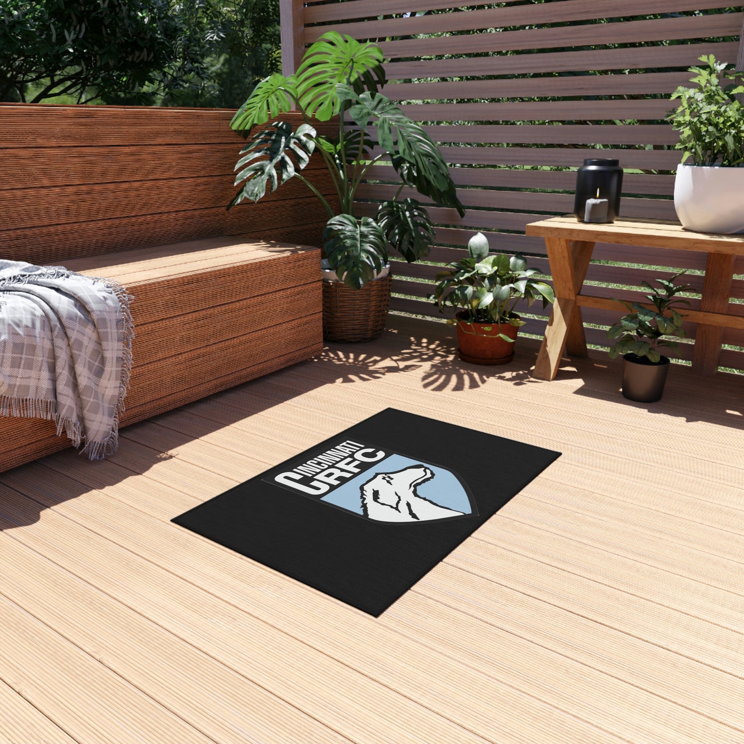 Outdoor Rug | CRFC Wolfhounds Blue Crest