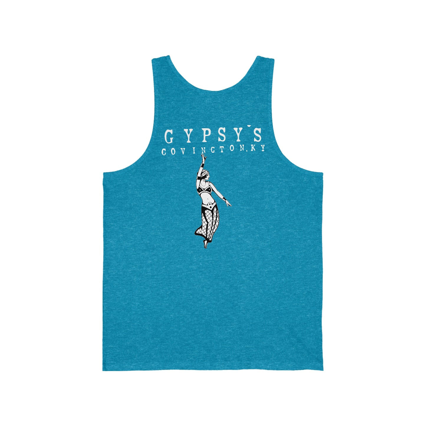 Unisex Jersey Tank | Gypsy's Dancing Gypsy Lady (by @tylerabnertattoo)