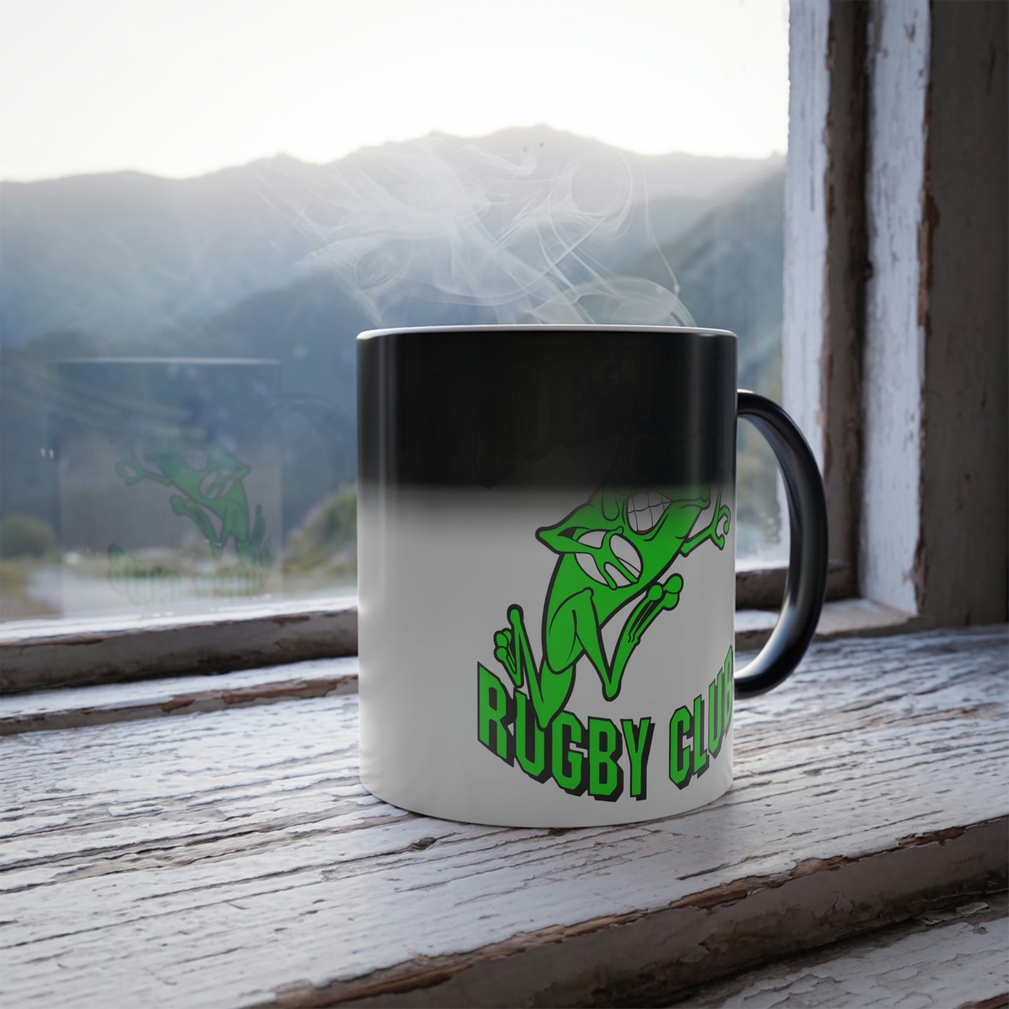 Color Morphing Mug (11oz) | QCRFC Frogs Logo