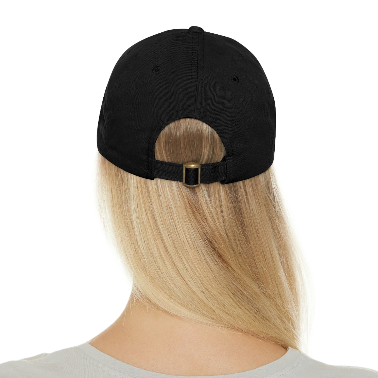 Dad Hat with Leather Round Patch | Mothers Tattoo Double Panther Logo by Brendan Houston (IG: @ohbhave)