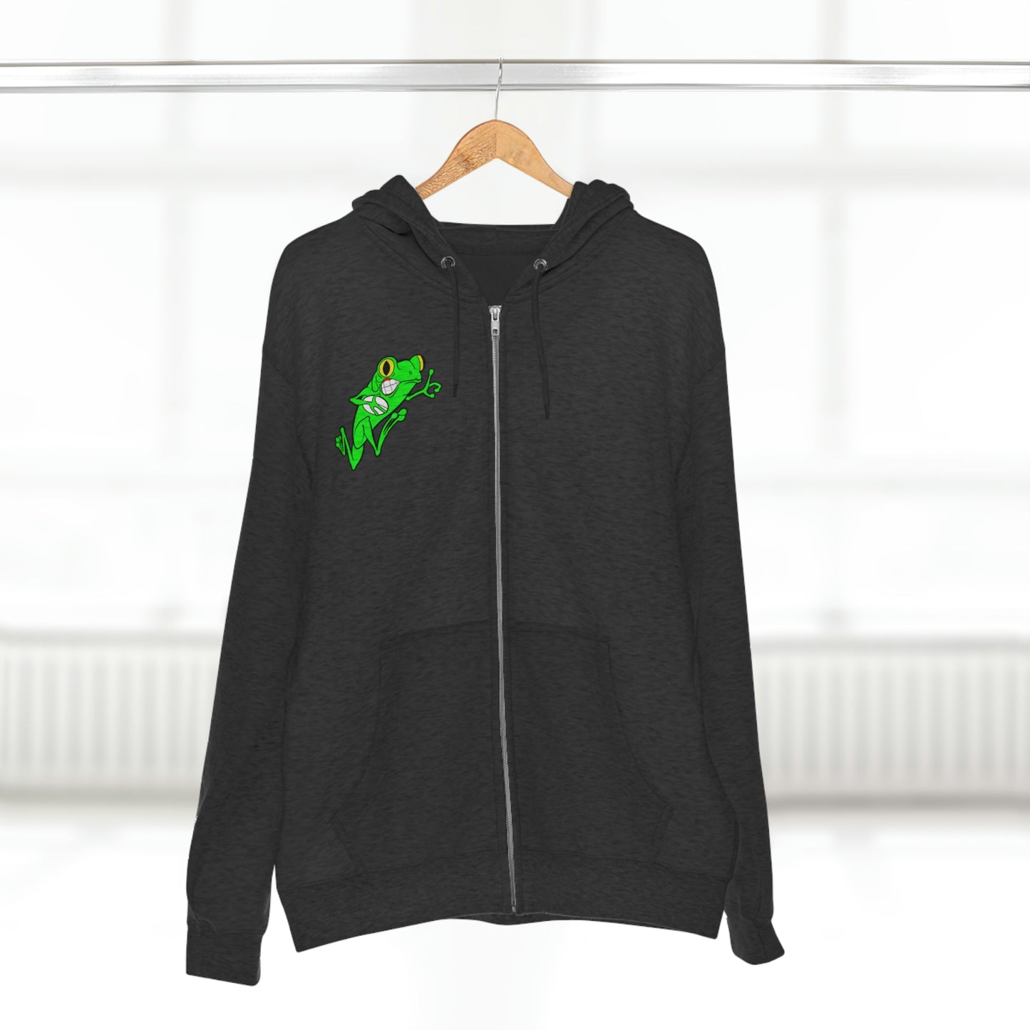 Unisex Premium Full Zip Hoodie | QCRFC Frogs Logo