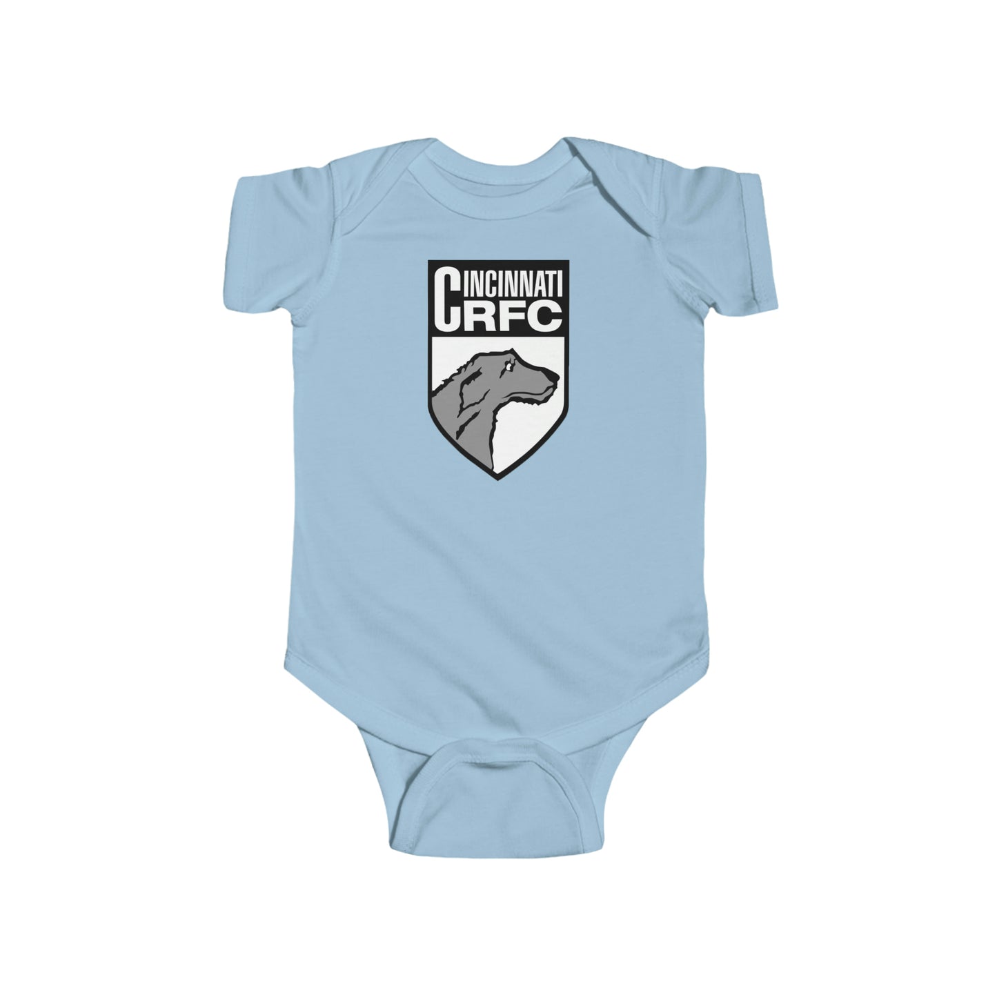 Infant Short Sleeve Onesie | CRFC Wolfhounds White Crest