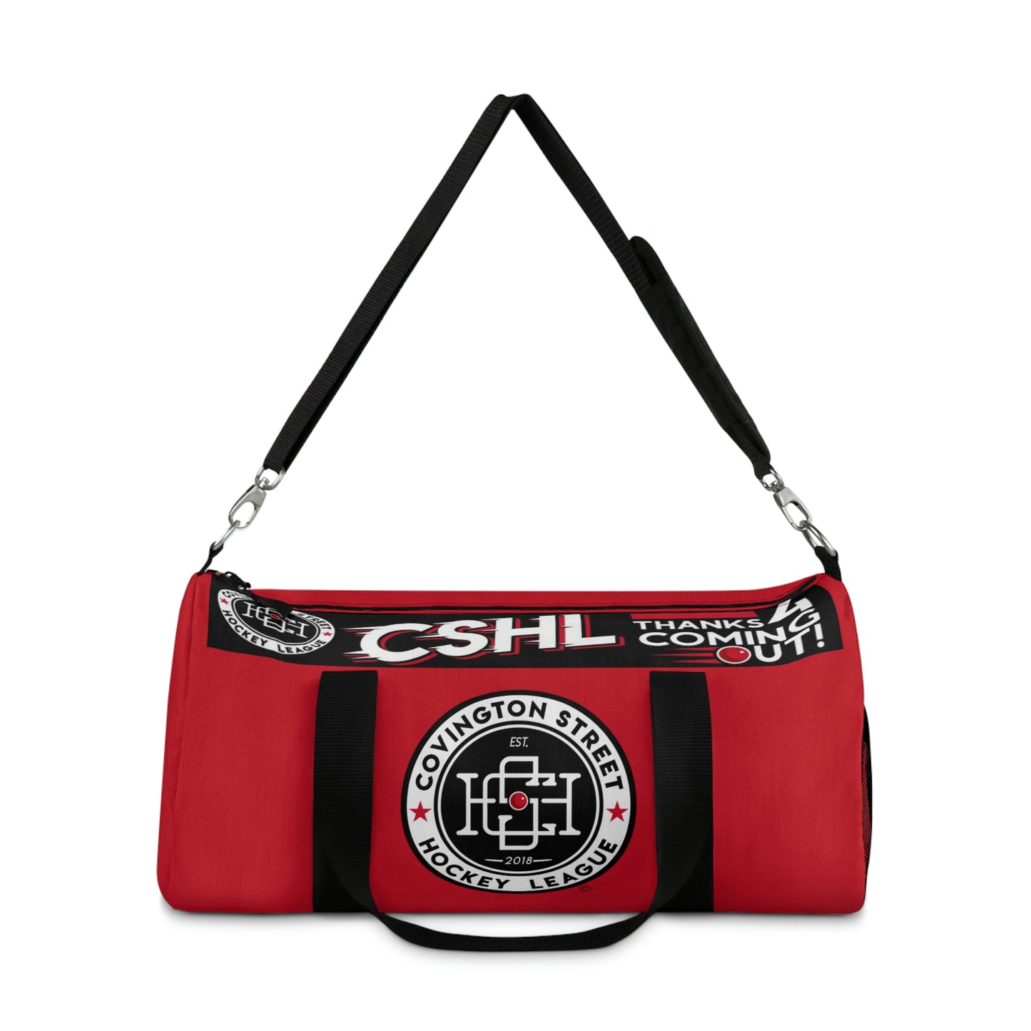 The CSHL Red "Send It!" Hockey Bag