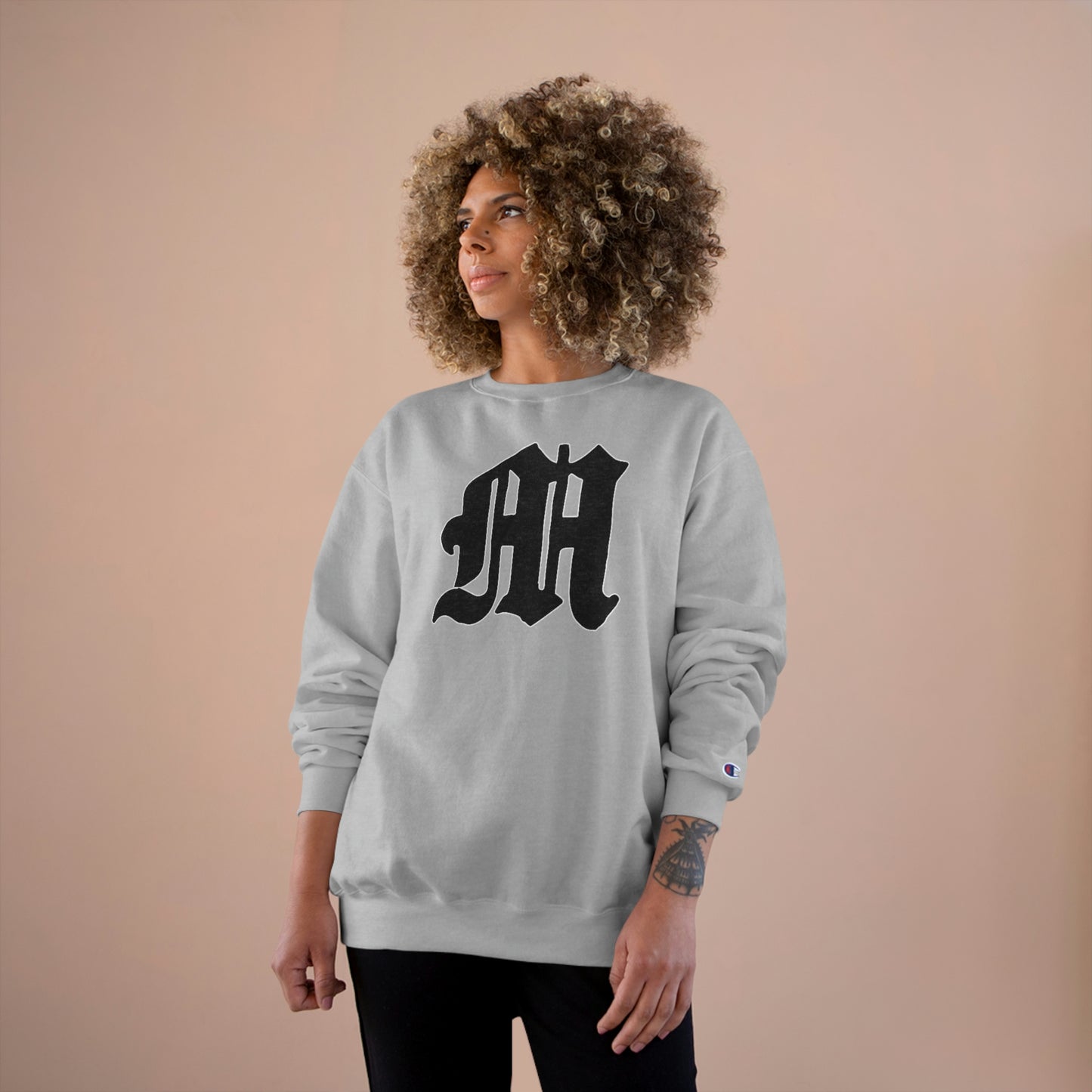Unisex Champion Eco Crewneck Sweatshirt | Mothers Tattoo M Logo