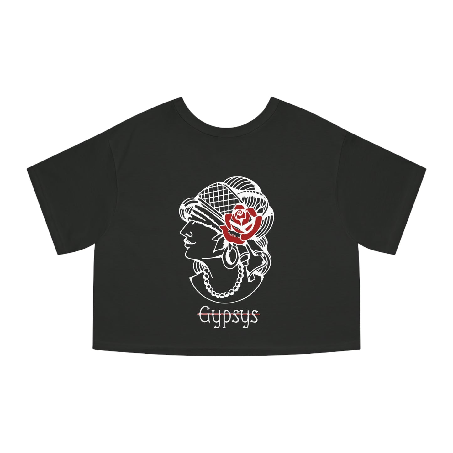 Champion Heritage Crop Top Tee | Gypsy's Red Rose Gypsy Lady (by @ryseart)
