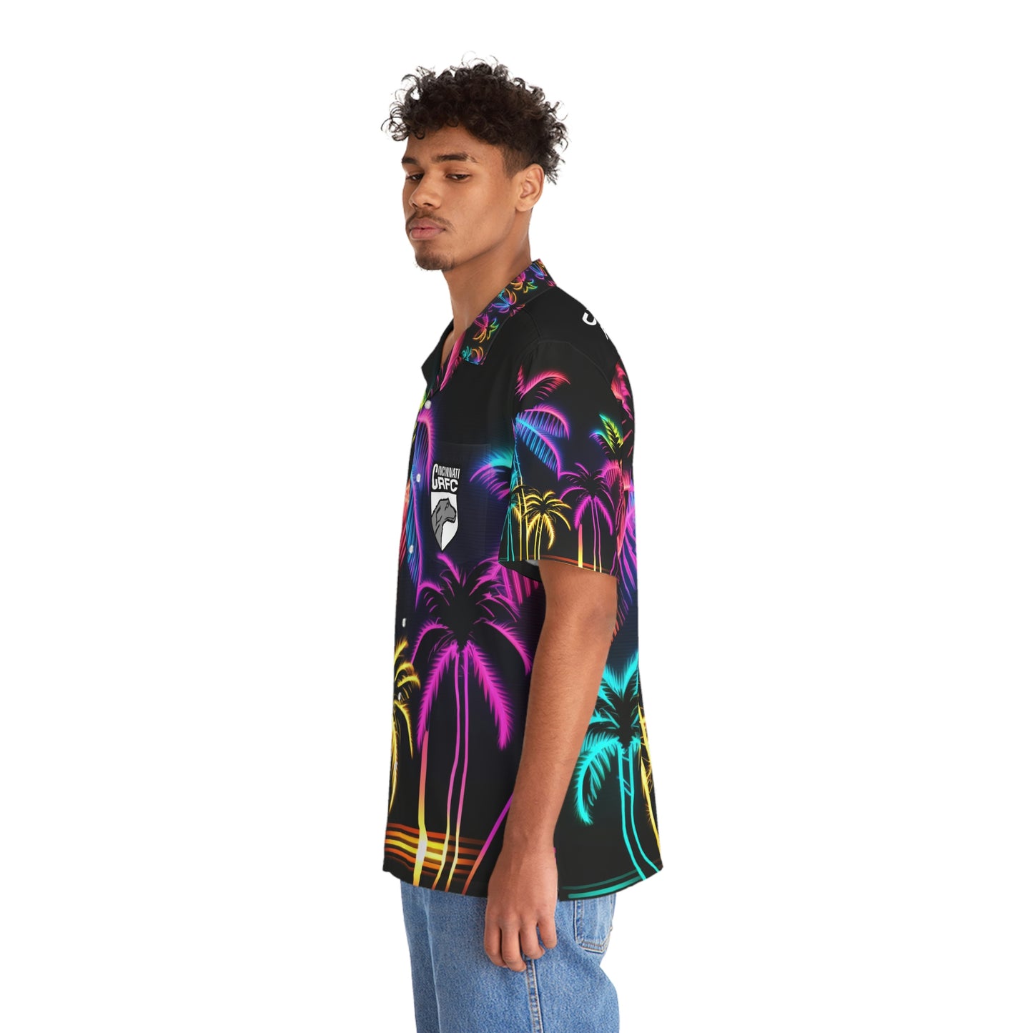 Hawaiian Shirt | CRFC Wolfhounds White Crest