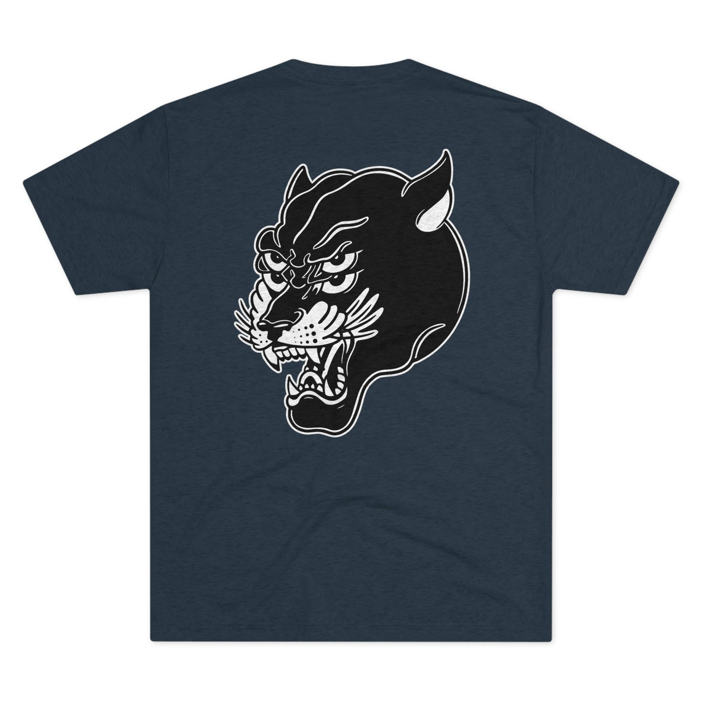 Unisex Tri-Blend Crew Tee | Mothers Tattoo Double Panther Logo by Brendan Houston (IG: @ohbhave)