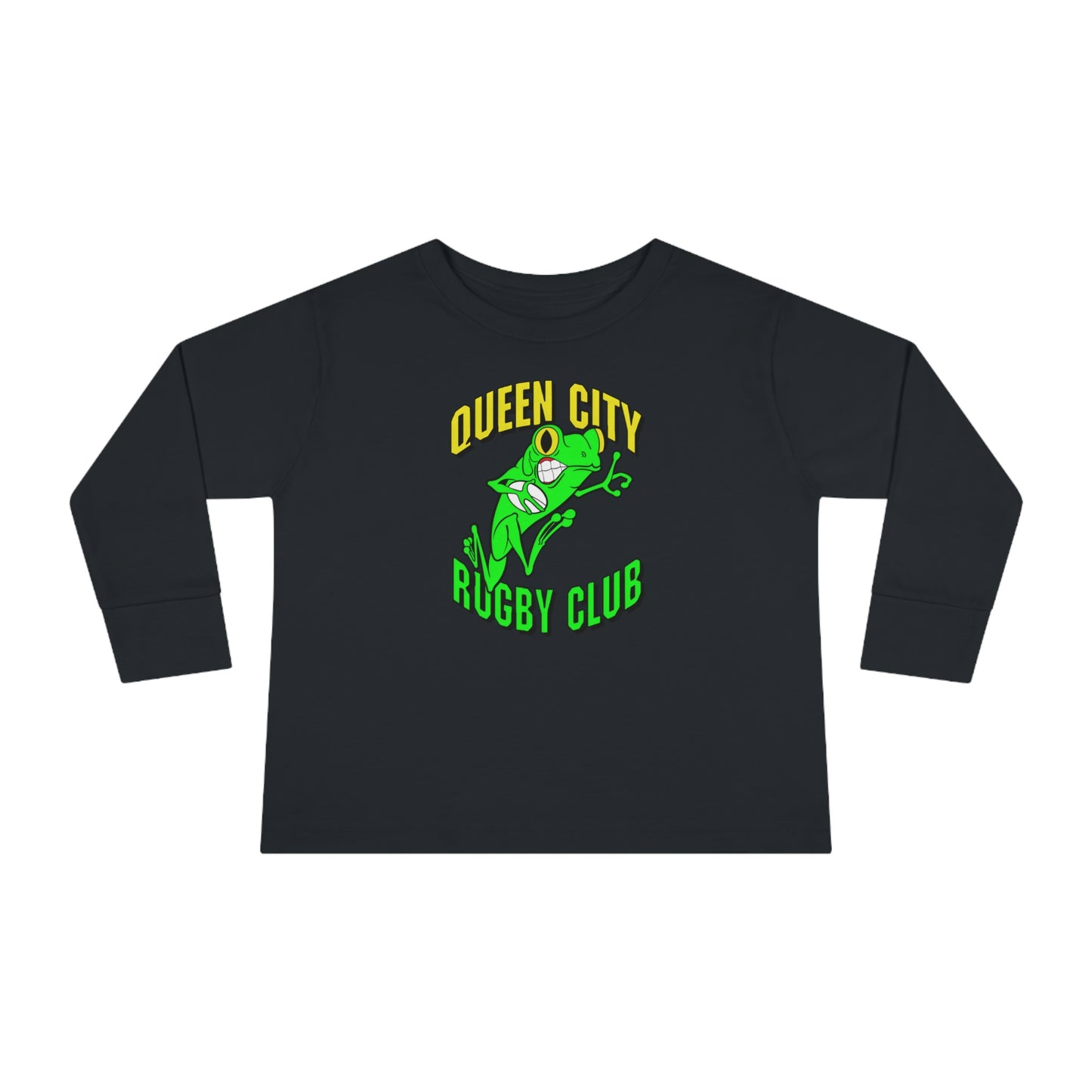 Toddler Long Sleeve Shirt | QCRFC Frogs Logo