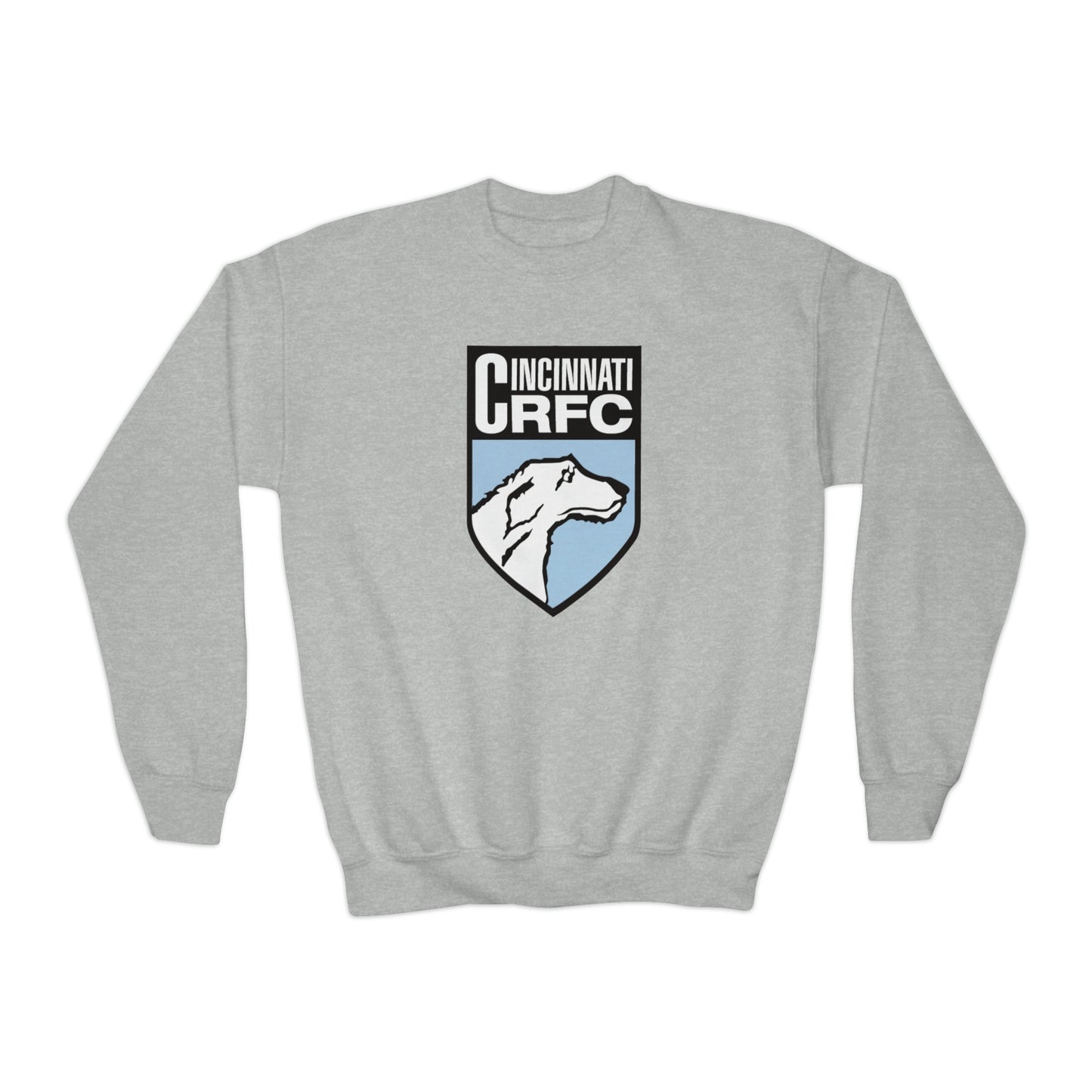 Youth Crewneck Sweatshirt | CRFC Wolfhounds Blue Crest